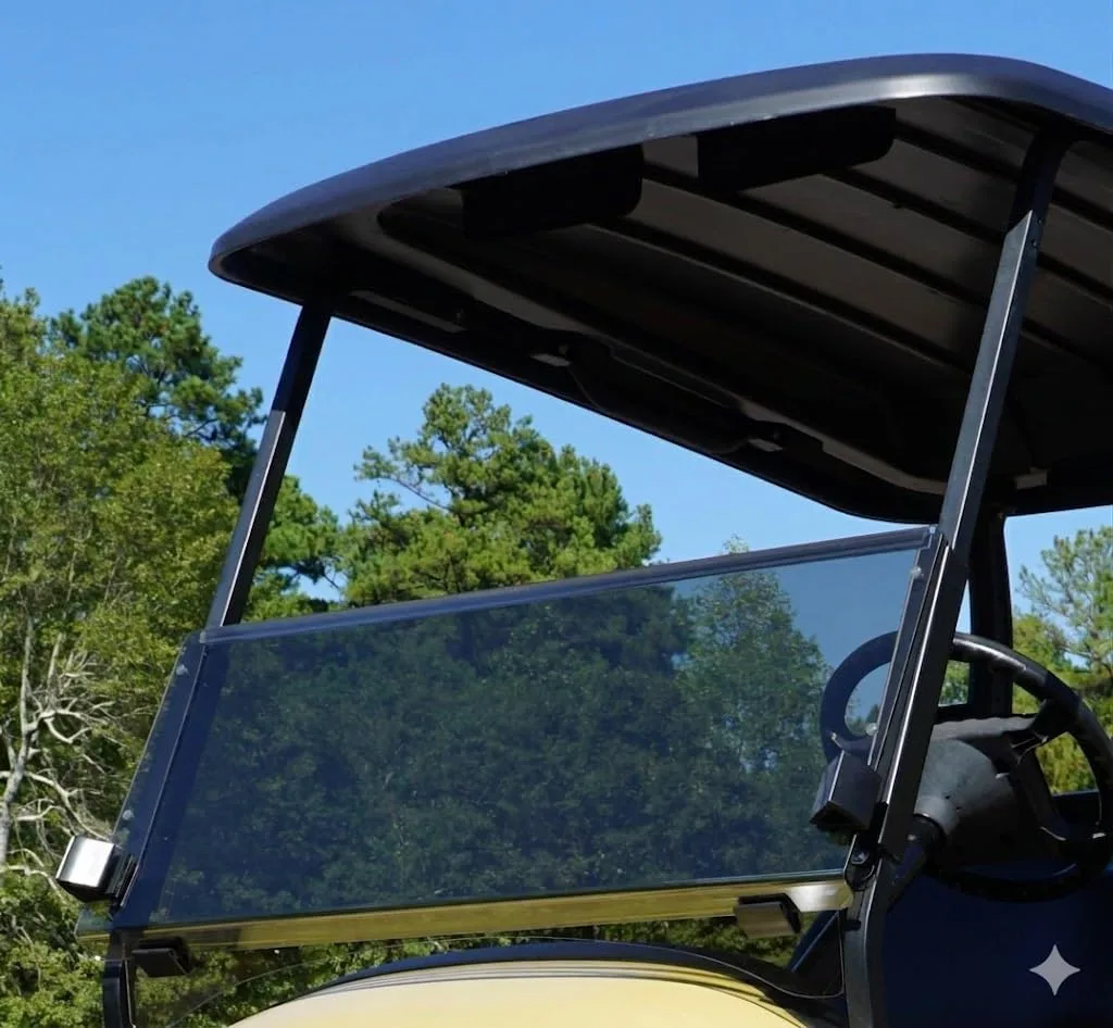 ACED Parts Tinted Foldable Windshield for Club Car Golf Carts