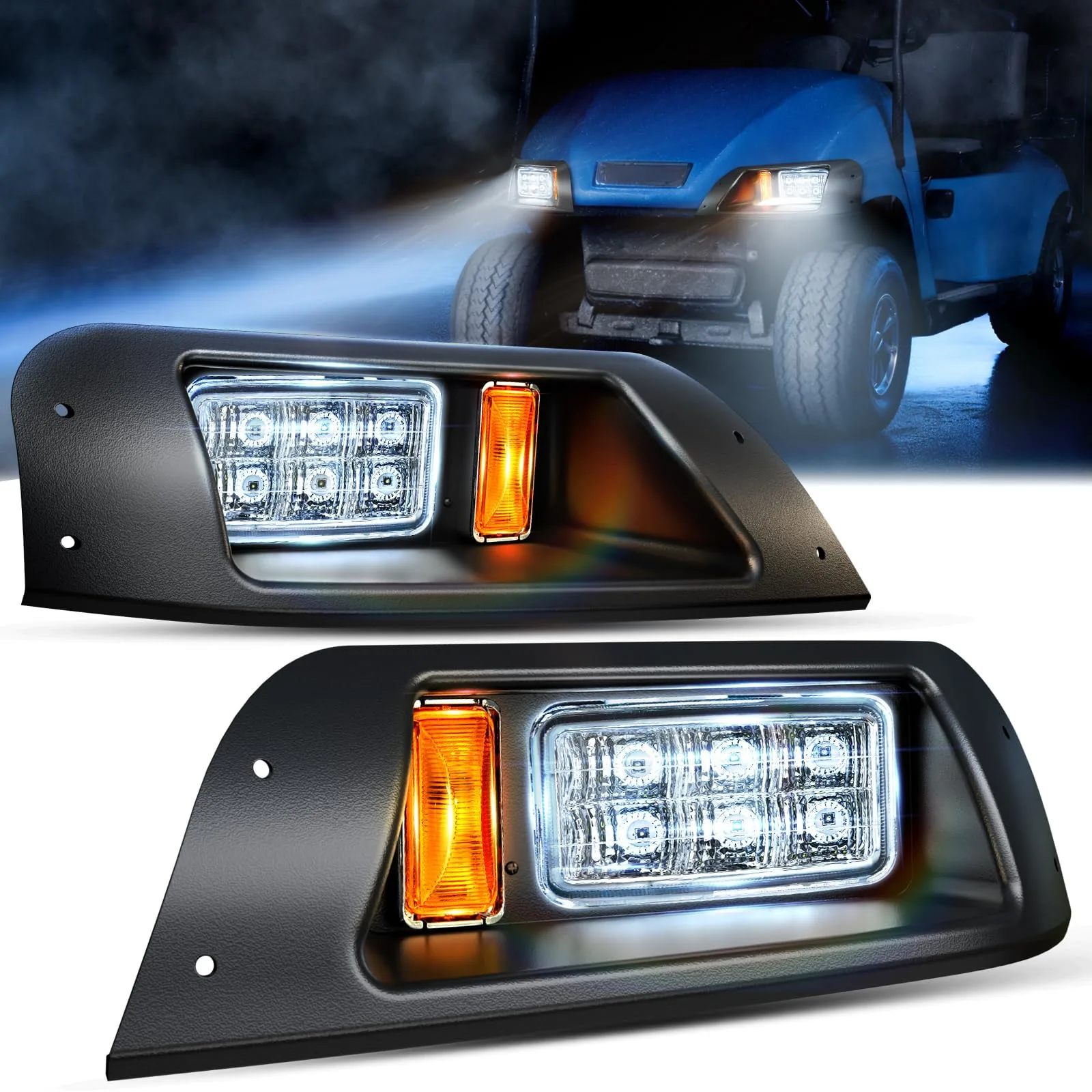 OMEIPMEO LED Headlight Kit for E-Z-GO TXT 1996-2013 image 2