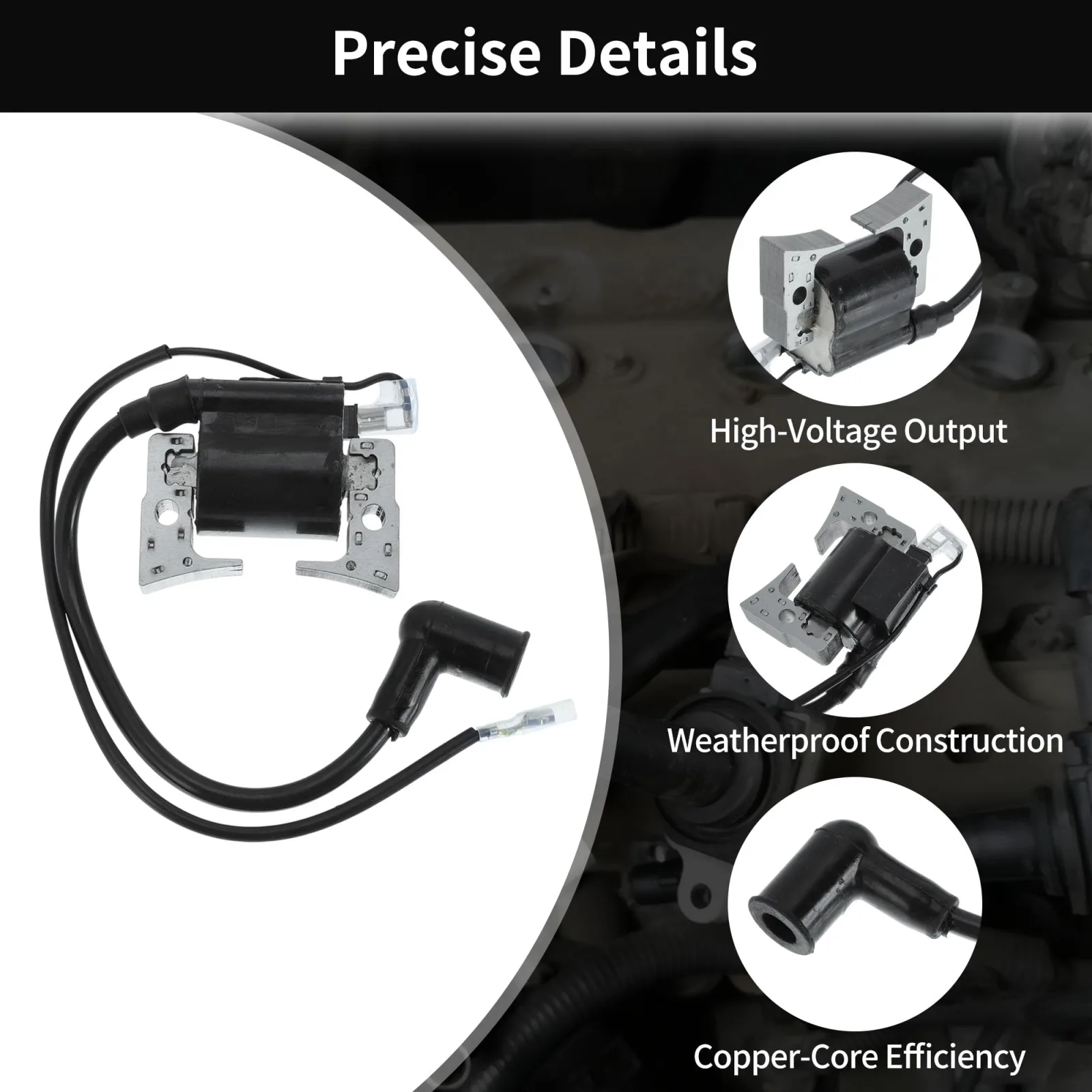 FUELHOOD Ignition Coil for Yamaha G16 and G22 Golf Carts image 4