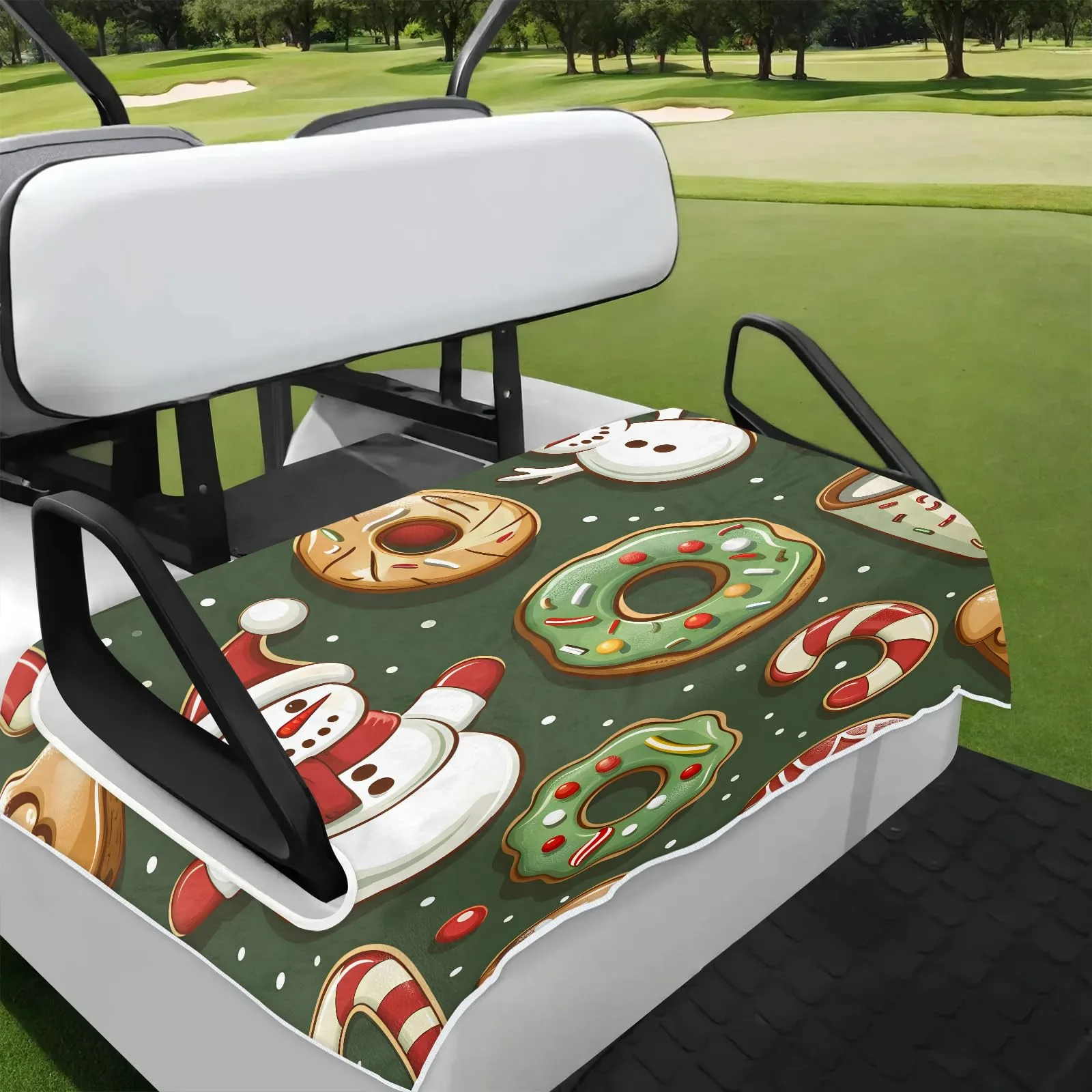 Tiveruda Golf Cart Seat Cover for Double Seats, 51 x 31 in