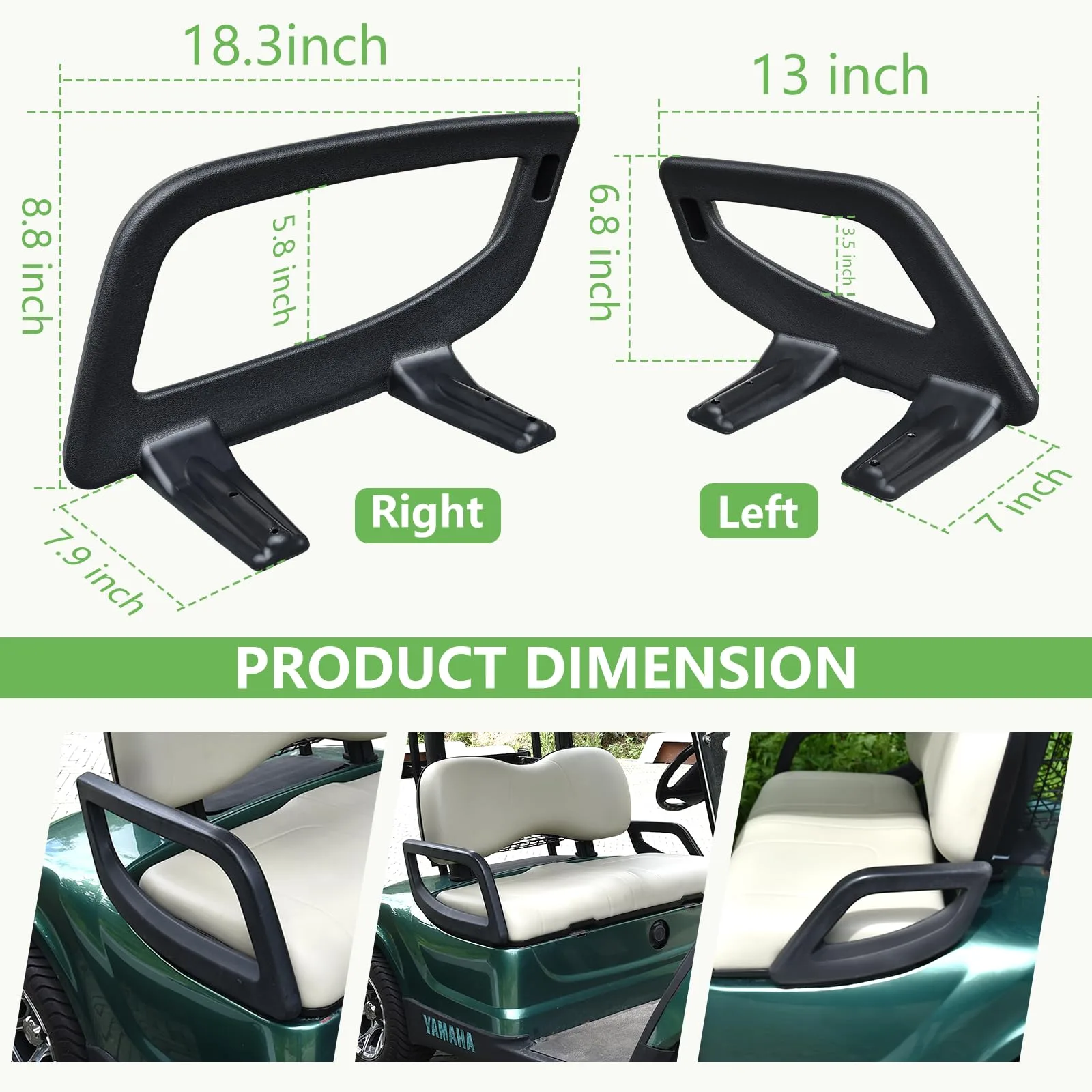 HEOHOU Armrest Hip Restraints for Yamaha G29 / Drive image 4