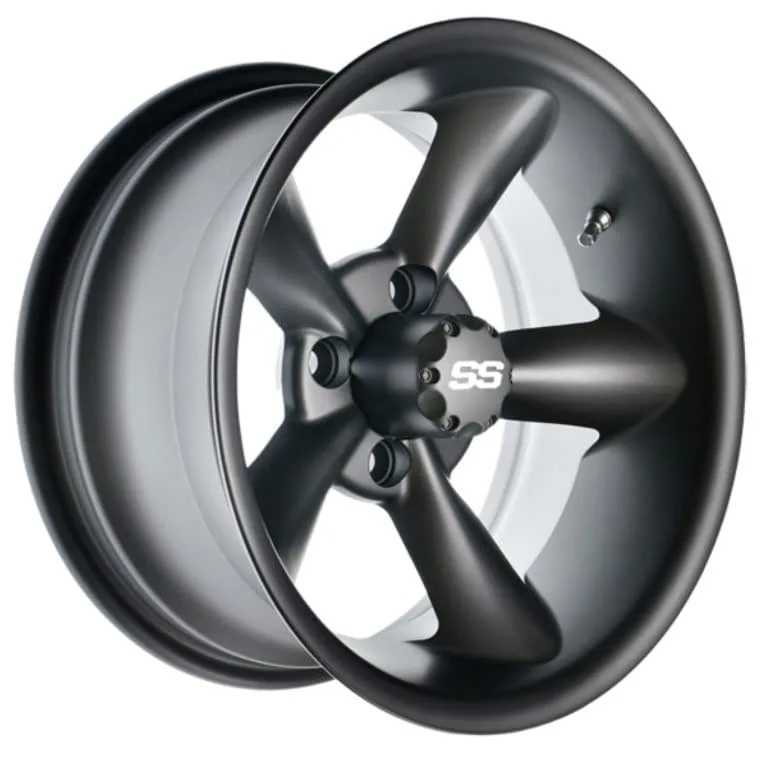 GTW Godfather 12-Inch Golf Cart Wheels, Matte Gray Set image 2