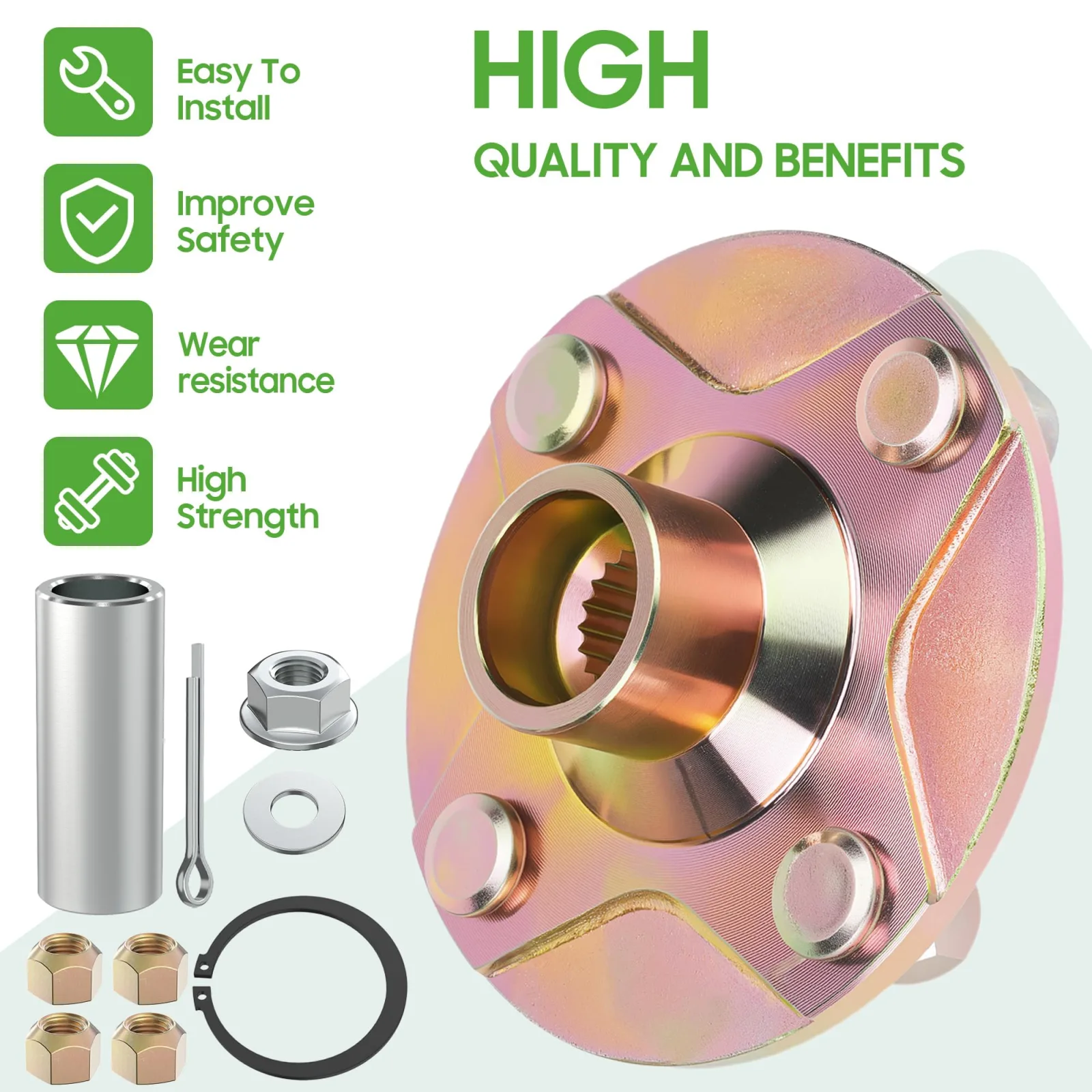 10L0L Rear Wheel Hub for Yamaha Drive G29 2007-2014 image 4