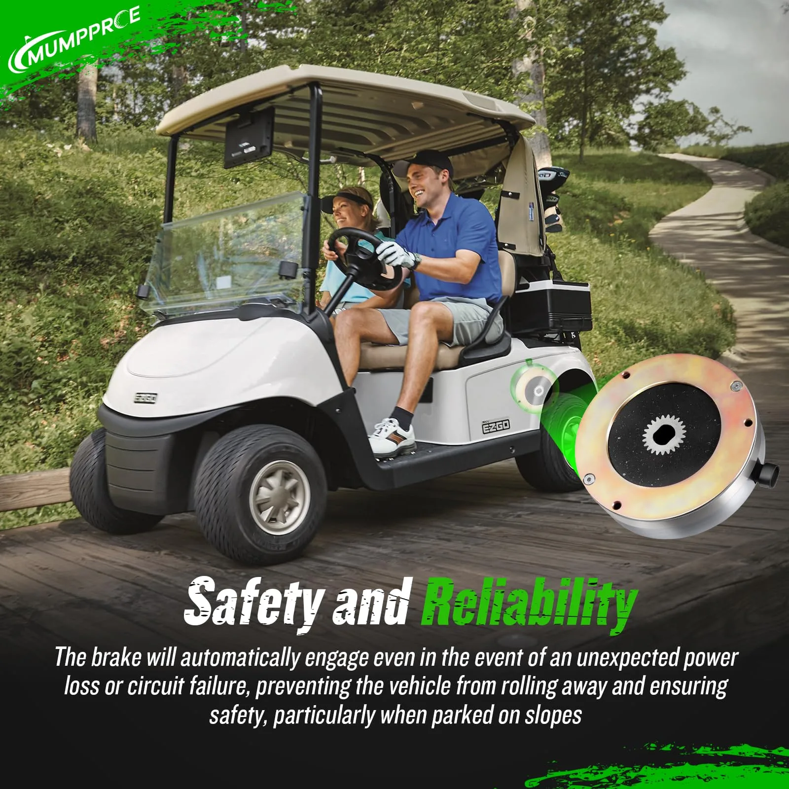 MUMPPRCE 48V Motor Brake for E-Z-GO RXV Golf Cart image 4