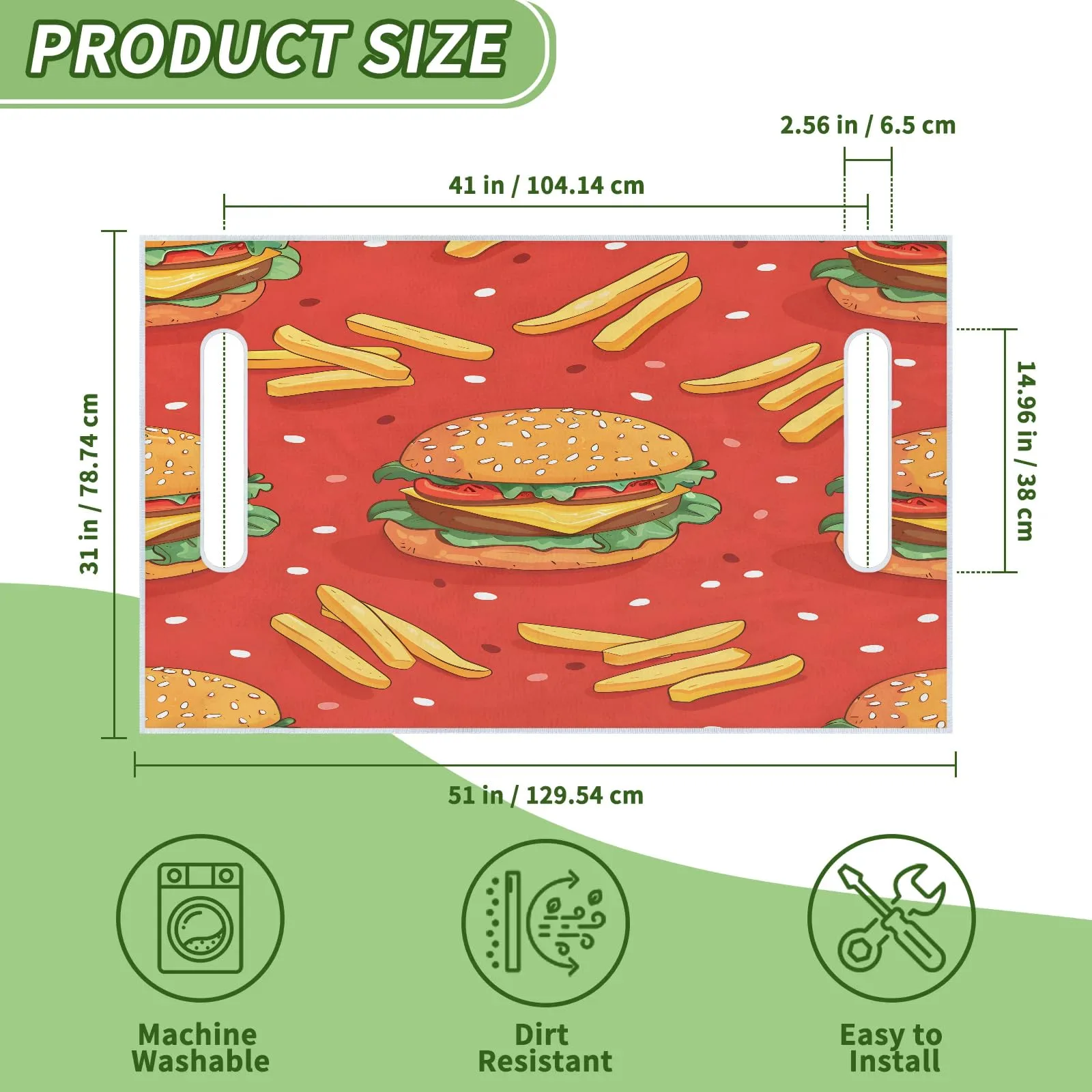 Tiveruda Golf Cart Seat Cover for Double Seats image 2