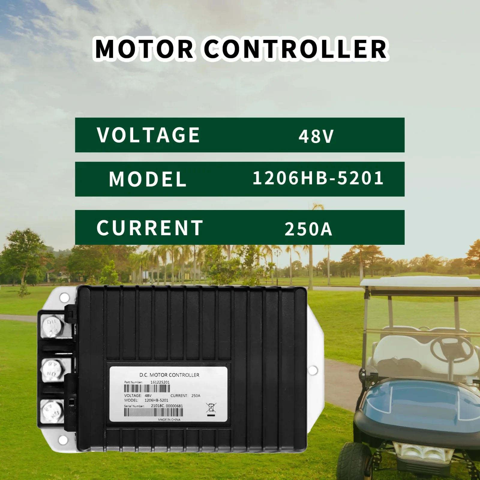 SWCTLCAG 48V 250A Motor Speed Controller DC-1206HB-5201 image 4