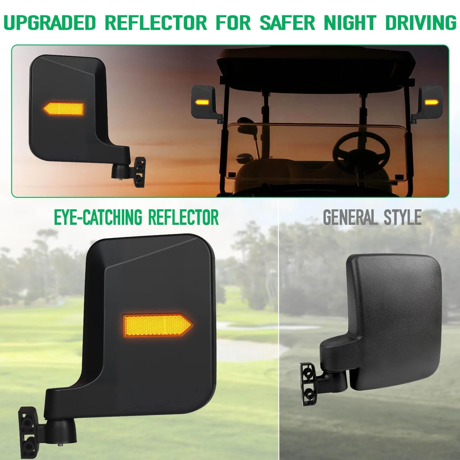 LEAPGOMAX LPM-003 Golf Cart Mirror Kit image 3