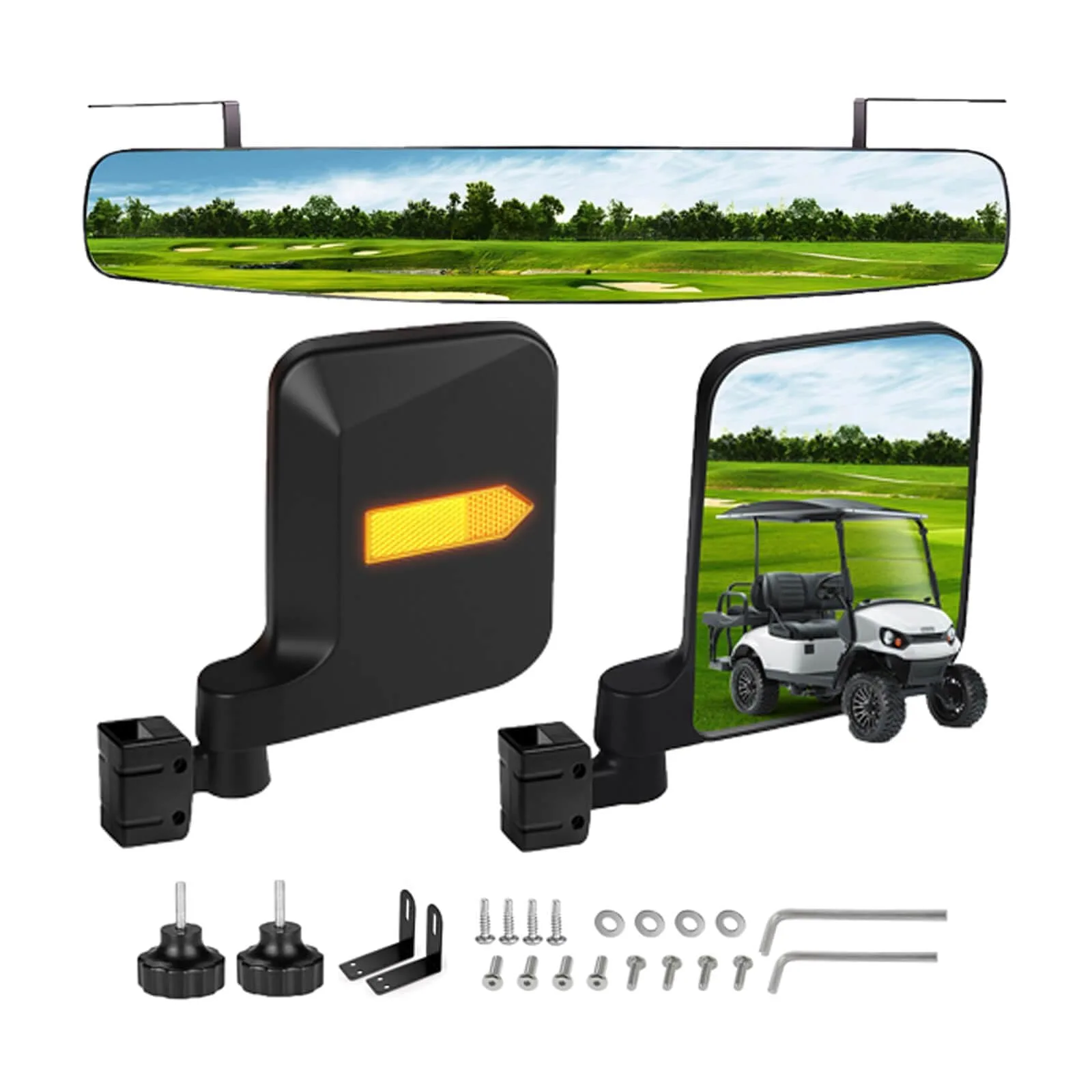 LEAPGOMAX LPM-003 Golf Cart Mirror Kit