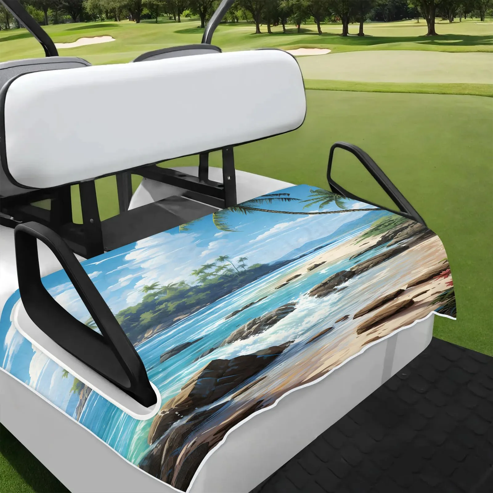 Tiveruda 51" x 31" Universal 2-Person Golf Cart Seat Cover - Polyester