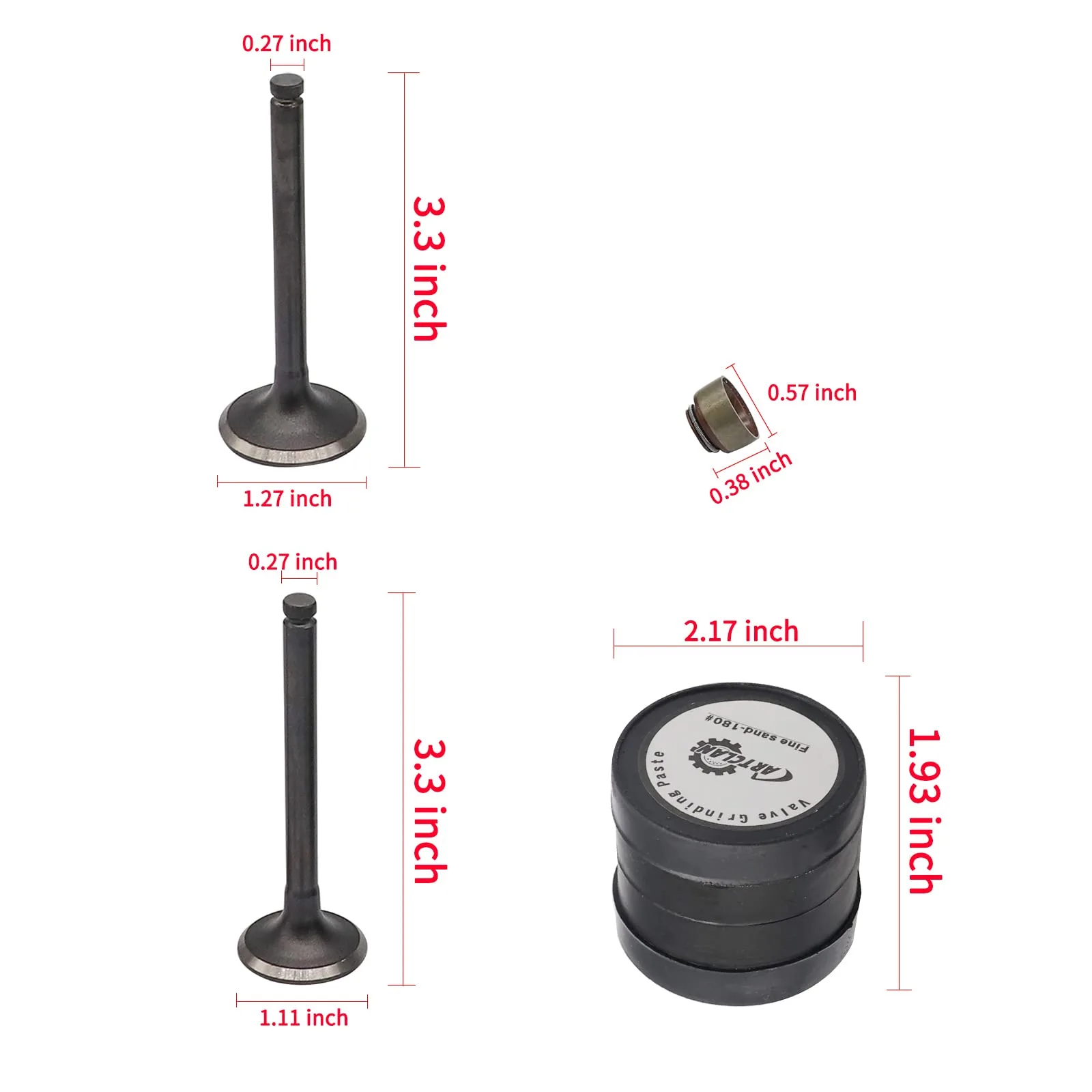 CartClan Valve and Seal Kit for Club Car FE290 Carts image 3