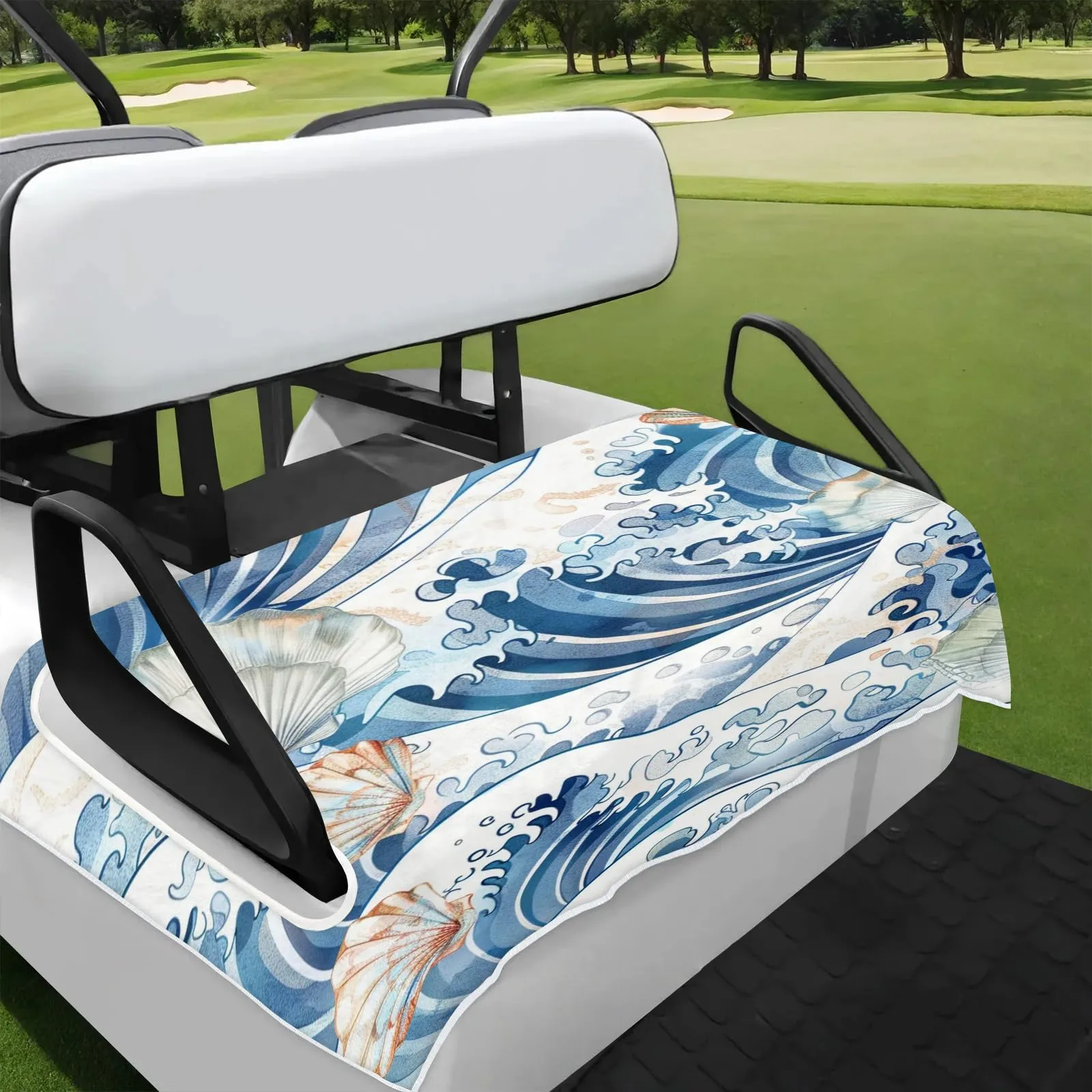 Tiveruda Golf Cart Seat Cover for Double Seats, 51 x 31 in