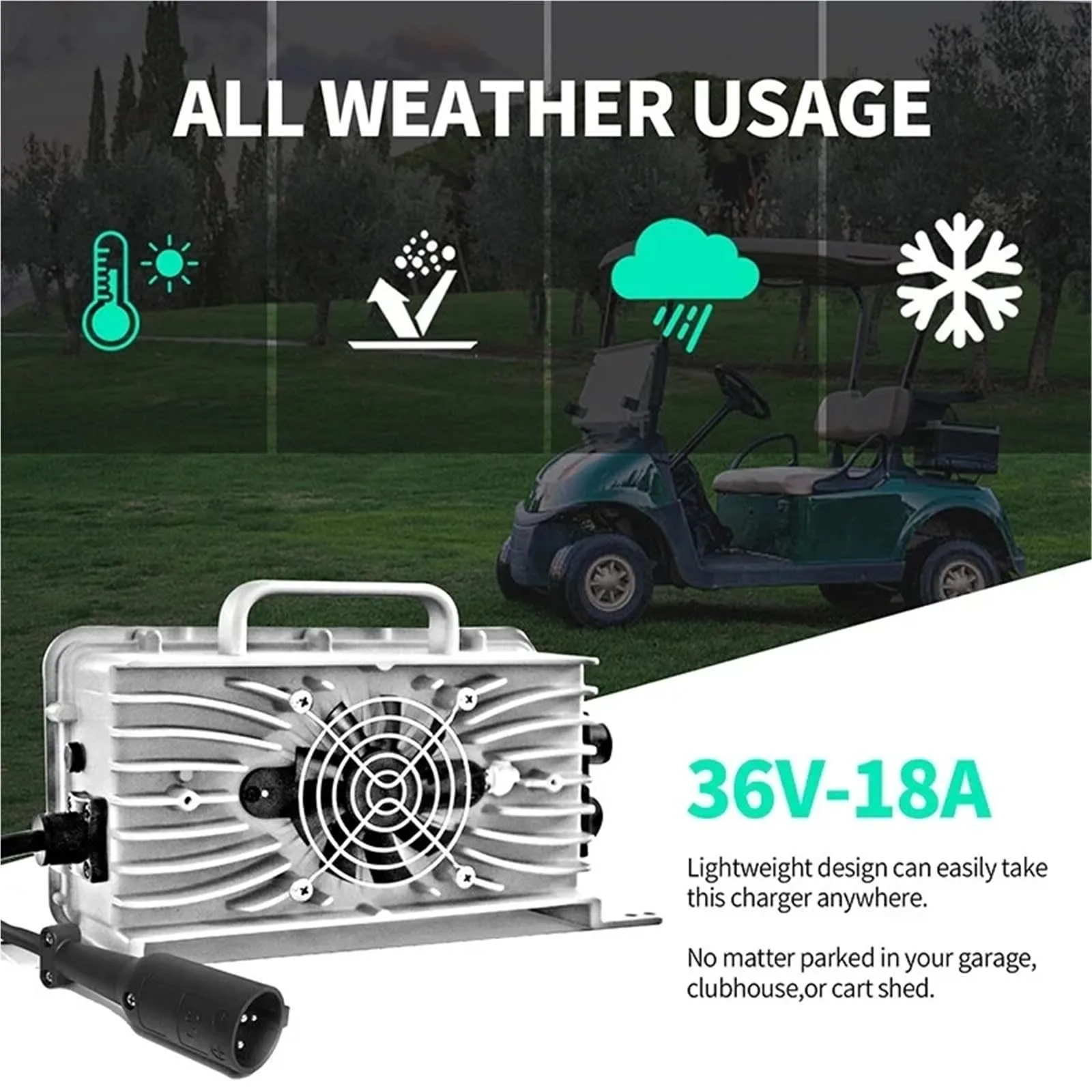 NLPBFD 36V 18A Charger for Club Car Golf Carts image 4