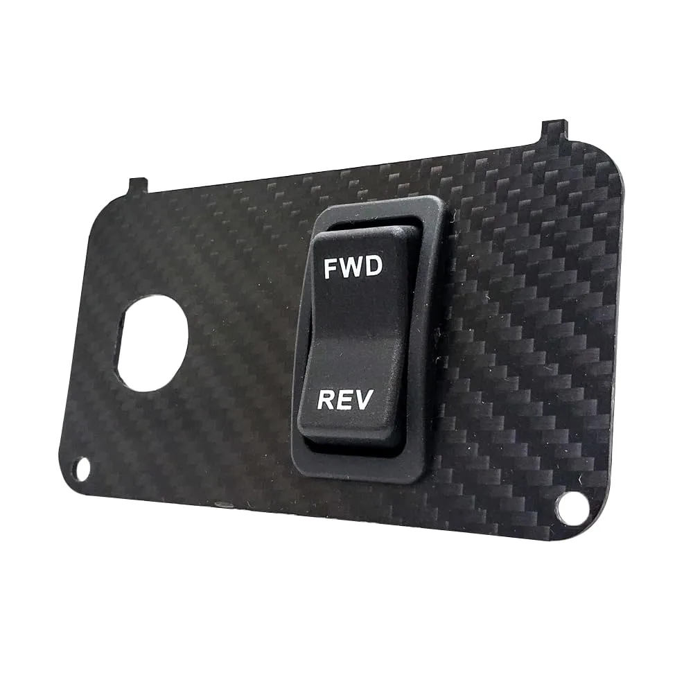 OZ-USA Carbon Fiber E-Z-GO TXT F/R Key Switch Plate image 3
