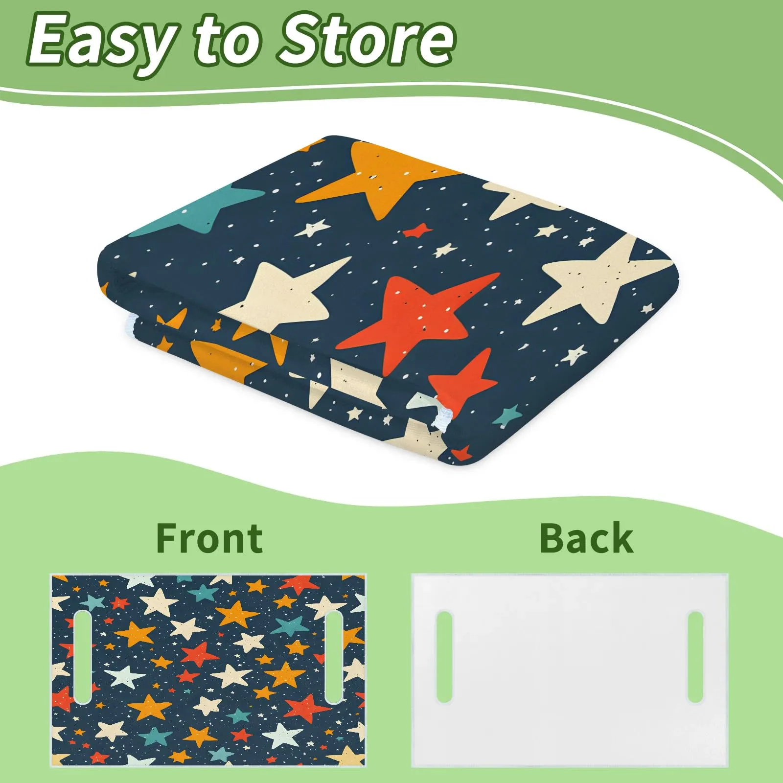 Tiveruda Colorful Stars Golf Cart Seat Cover, 51 x 31 in image 4