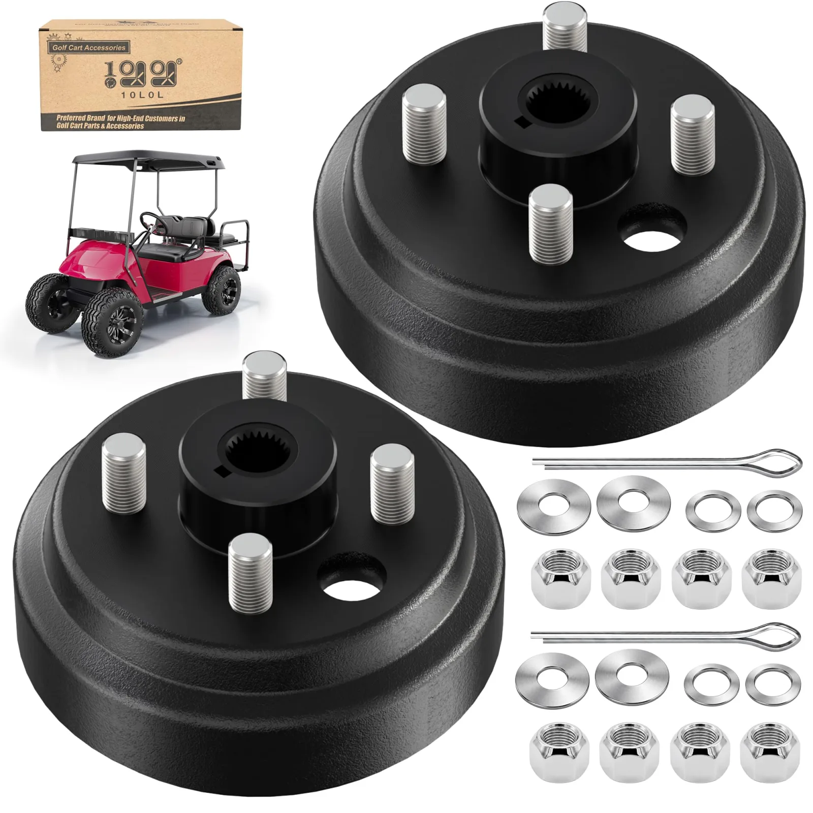 10L0L B3700075 Rear Brake Drum Hub for E-Z-GO