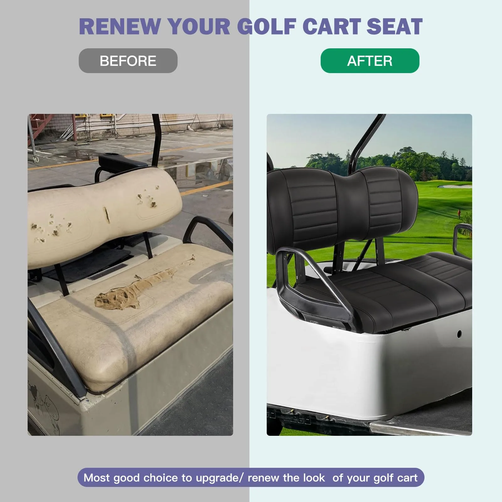 ECCPP Seat Cushion Kit for E-Z-GO RXV (2008+) - 176710-5379-1003230122 image 4