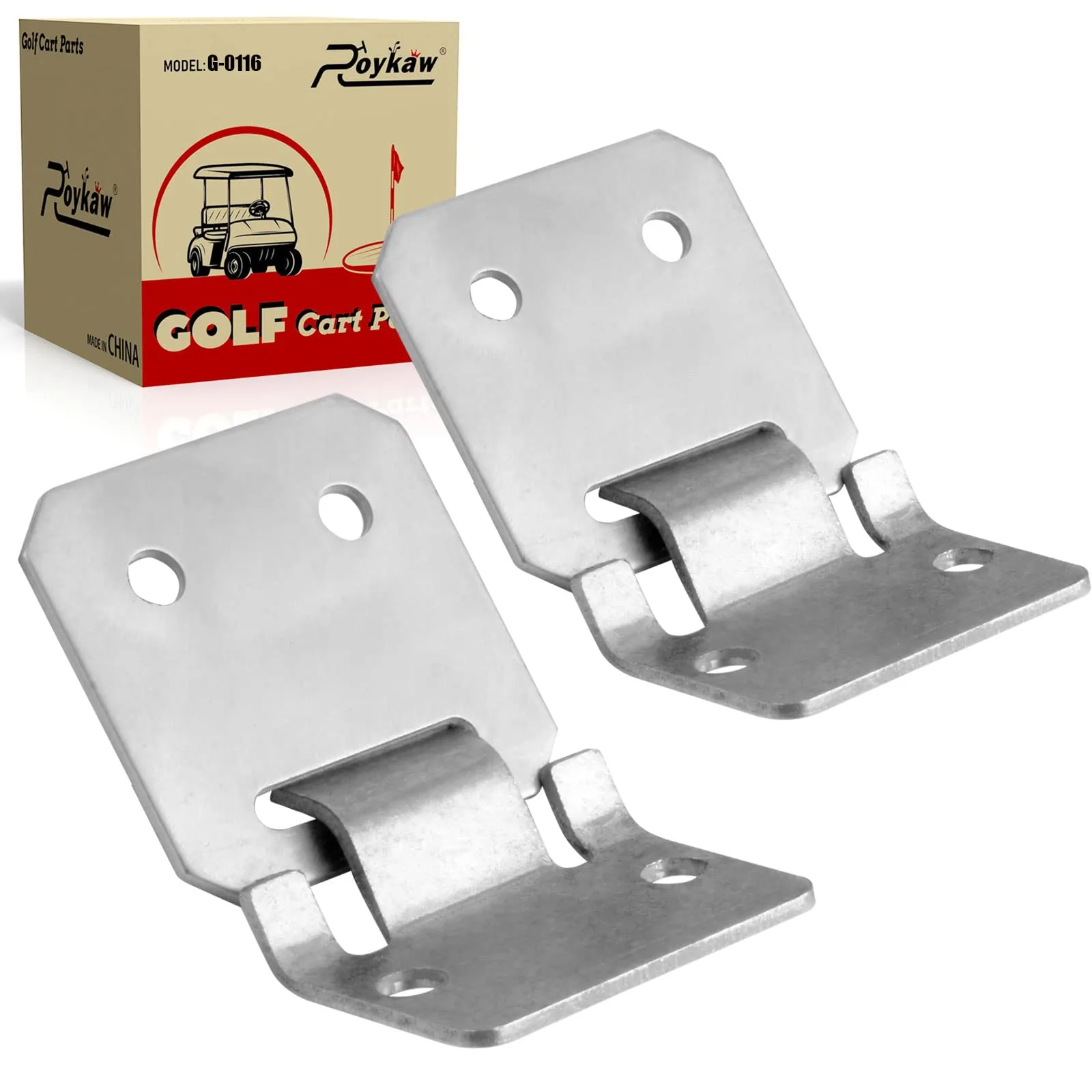 Roykaw Club Car DS Seat Hinge Plate Kit 1979-Up