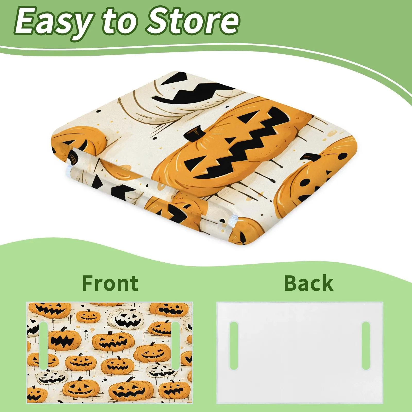 Tiveruda Halloween Pumpkin Golf Cart Seat Cover 51 x 31 in image 4