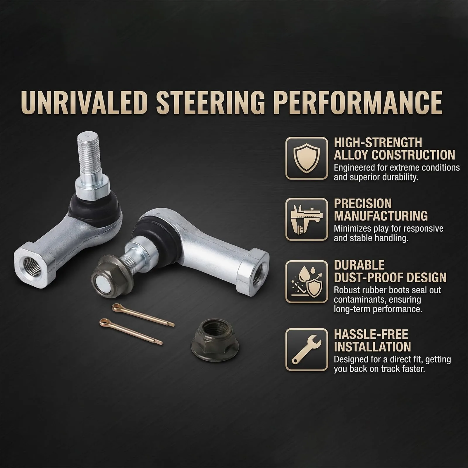 HOGUCAL Tie Rod Ends for Club Car Precedent and Tempo image 4