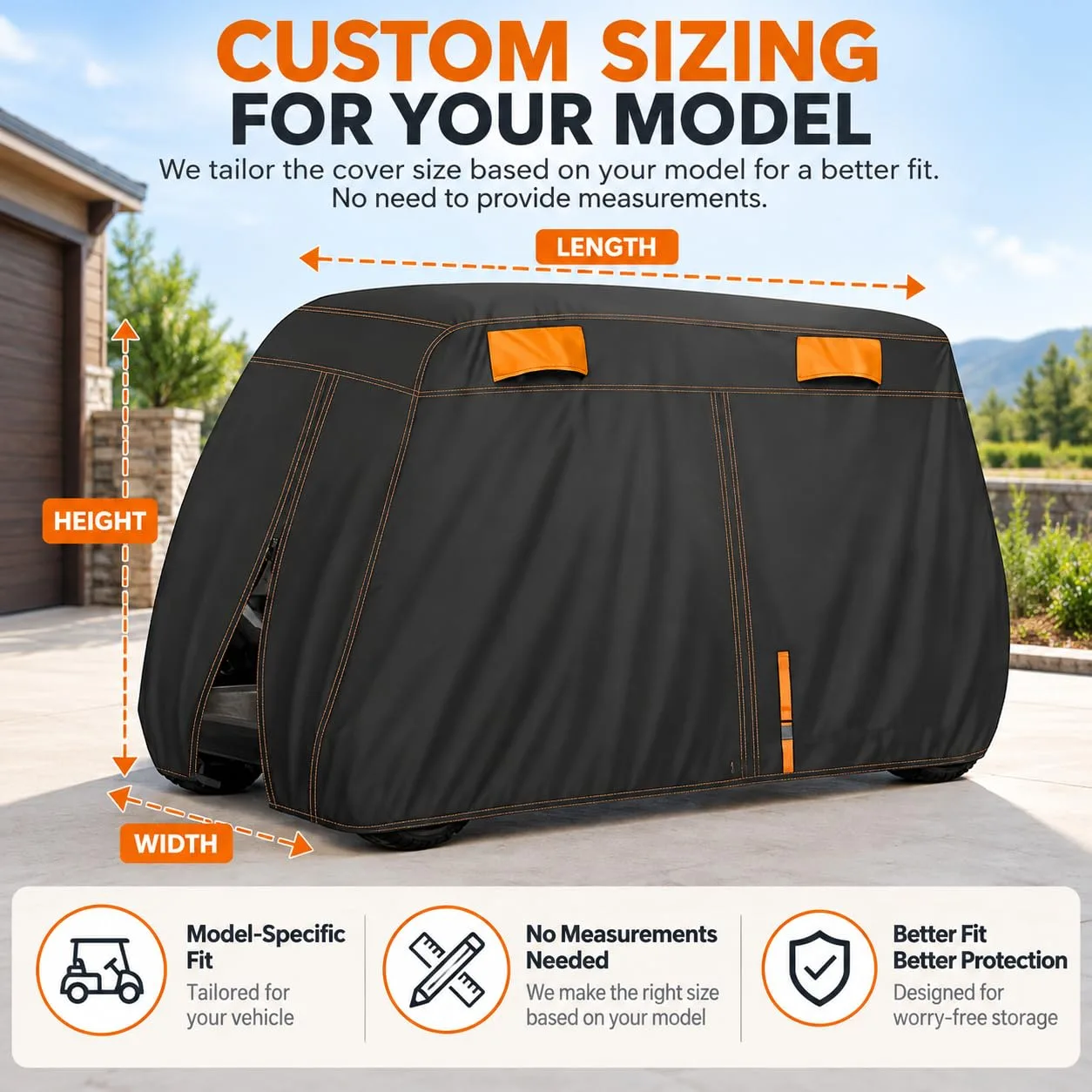 FDHTHJFYJ Golf Cart Cover for ICON C60 6-Passenger (2021–2026) image 2