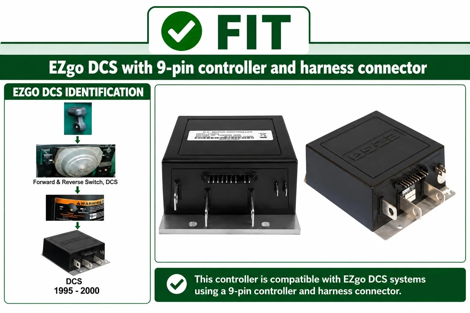 Navitas TSX 600A Controller for E-Z-GO DCS 36V image 2