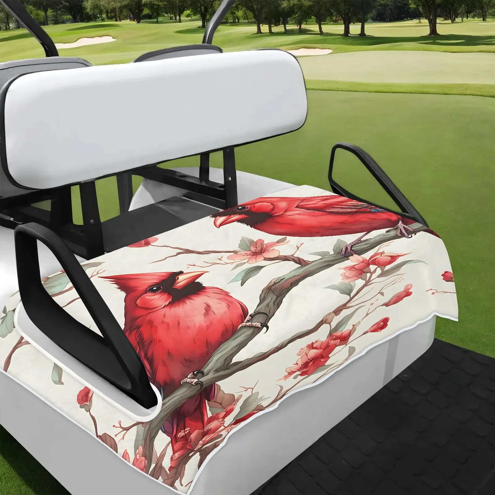 Tiveruda Golf Cart Seat Cover for Double Seats, 51 x 31 in