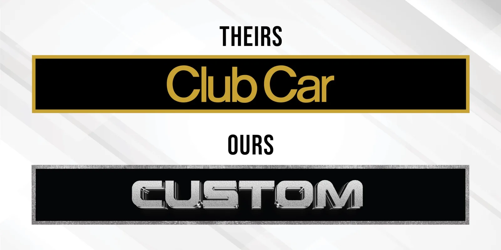 Custom Name Plate for Club Car Precedent Golf Cart image 2