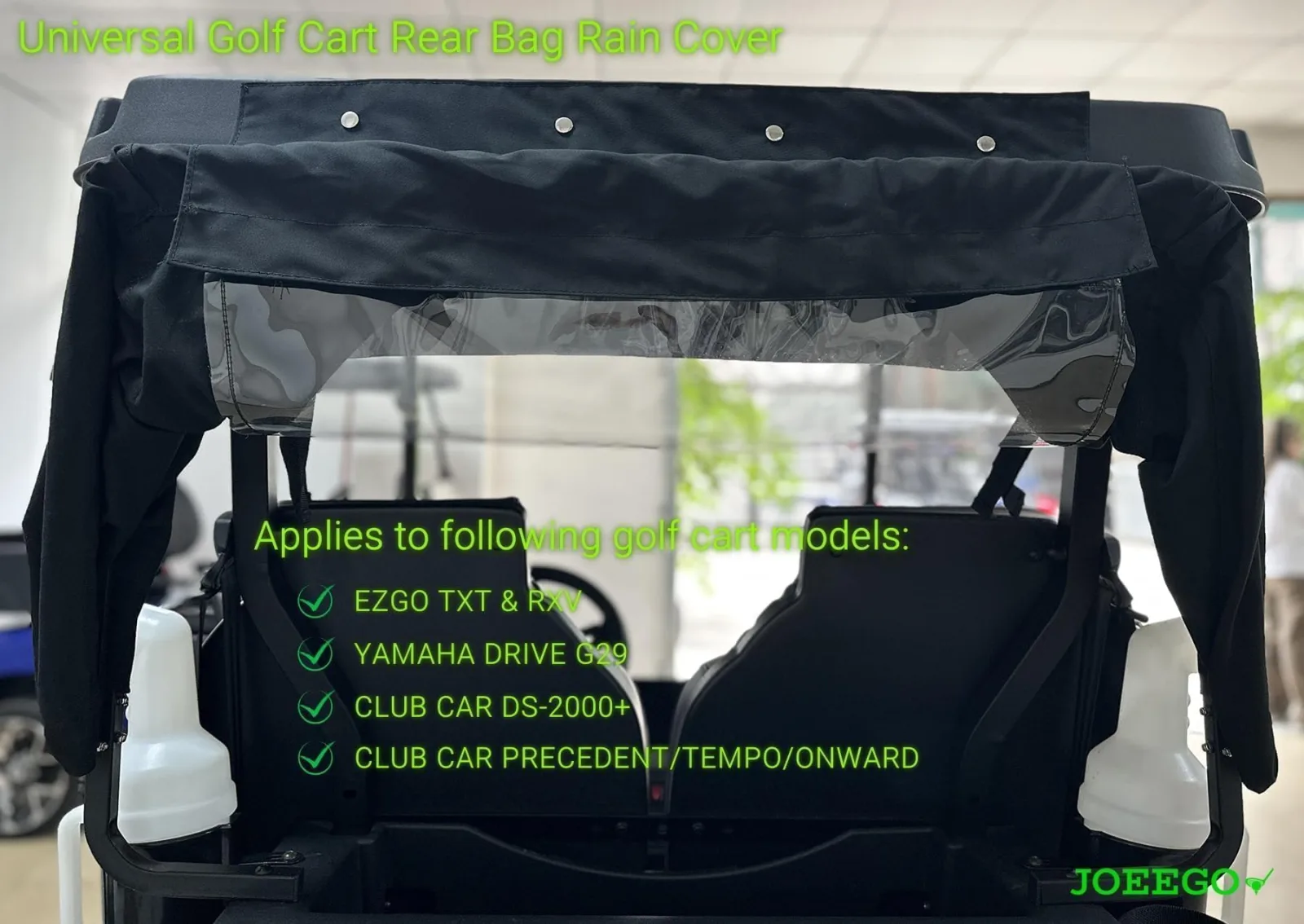 JOEEGO Rear Bag Rain Cover for E-Z-GO, Yamaha G29 & Club Car image 2