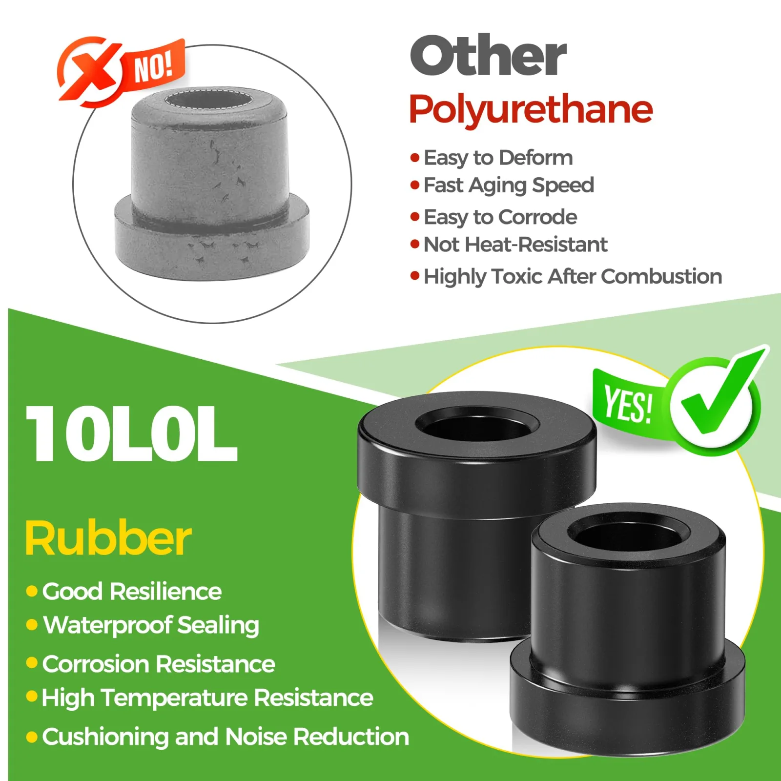 10L0L Suspension Bushing Sleeve Kit for Club Car Precedent image 3
