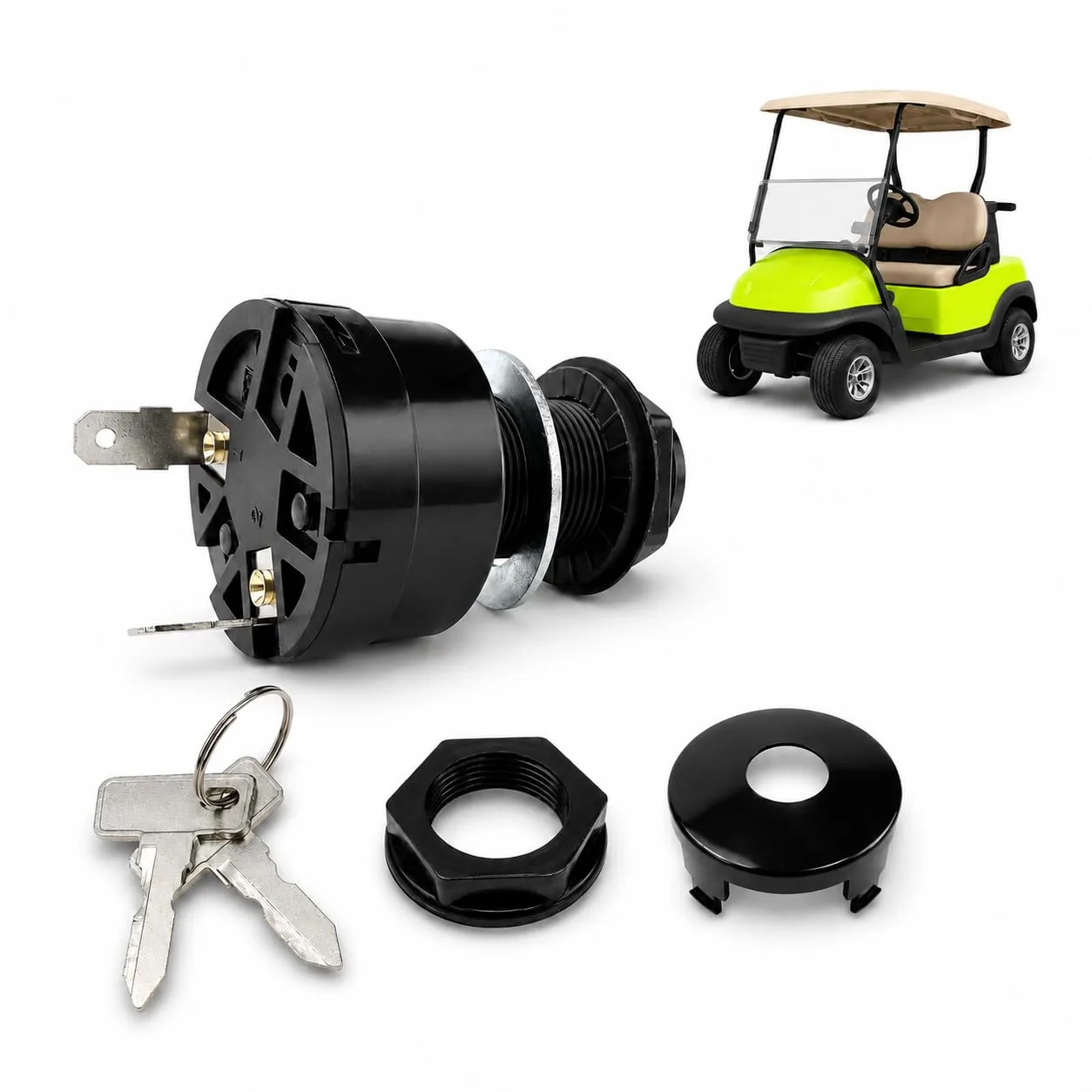 Roykaw Ignition Key Switch for Club Car Precedent and Tempo