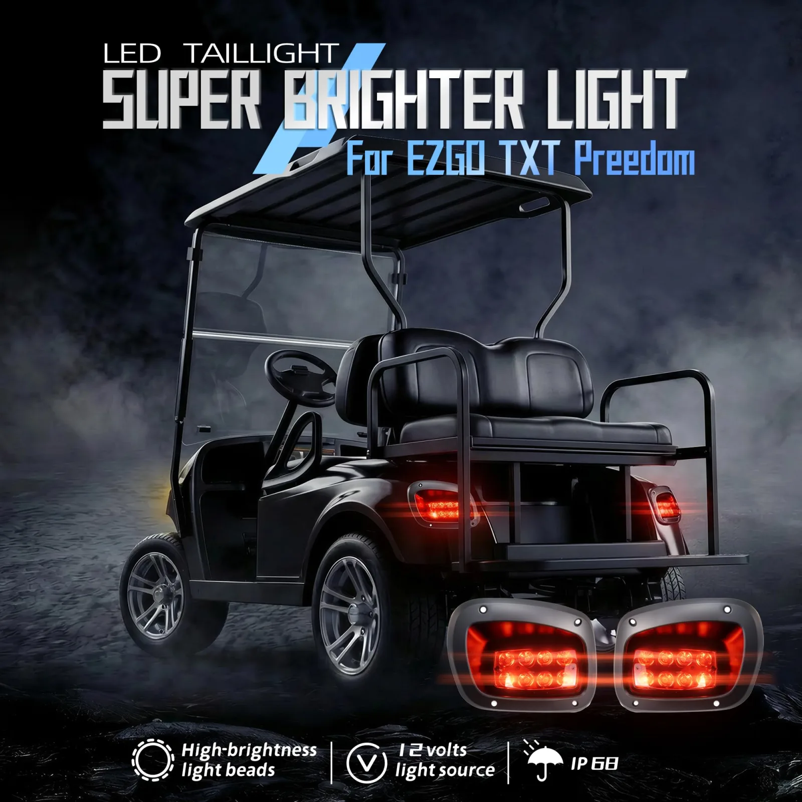 Mixopoly 12V LED Light Kit for E-Z-GO Golf Carts image 3