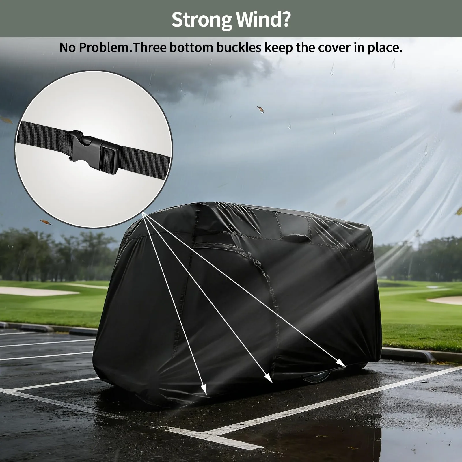 Joymo Golf Cart Cover for 6/8 Passenger Carts image 3