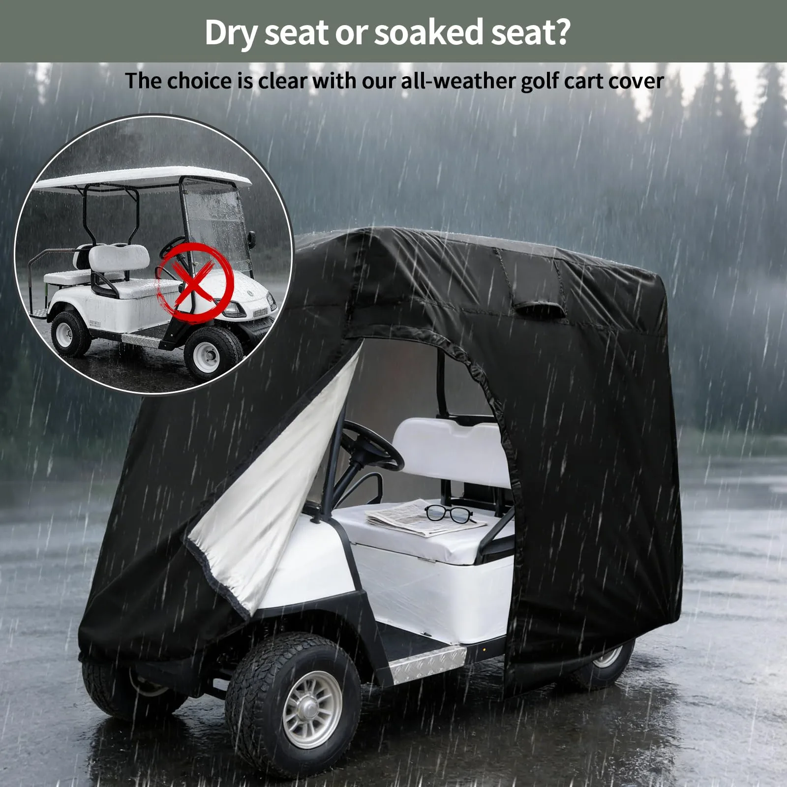 Joymo Golf Cart Cover for 6/8 Passenger Carts image 4