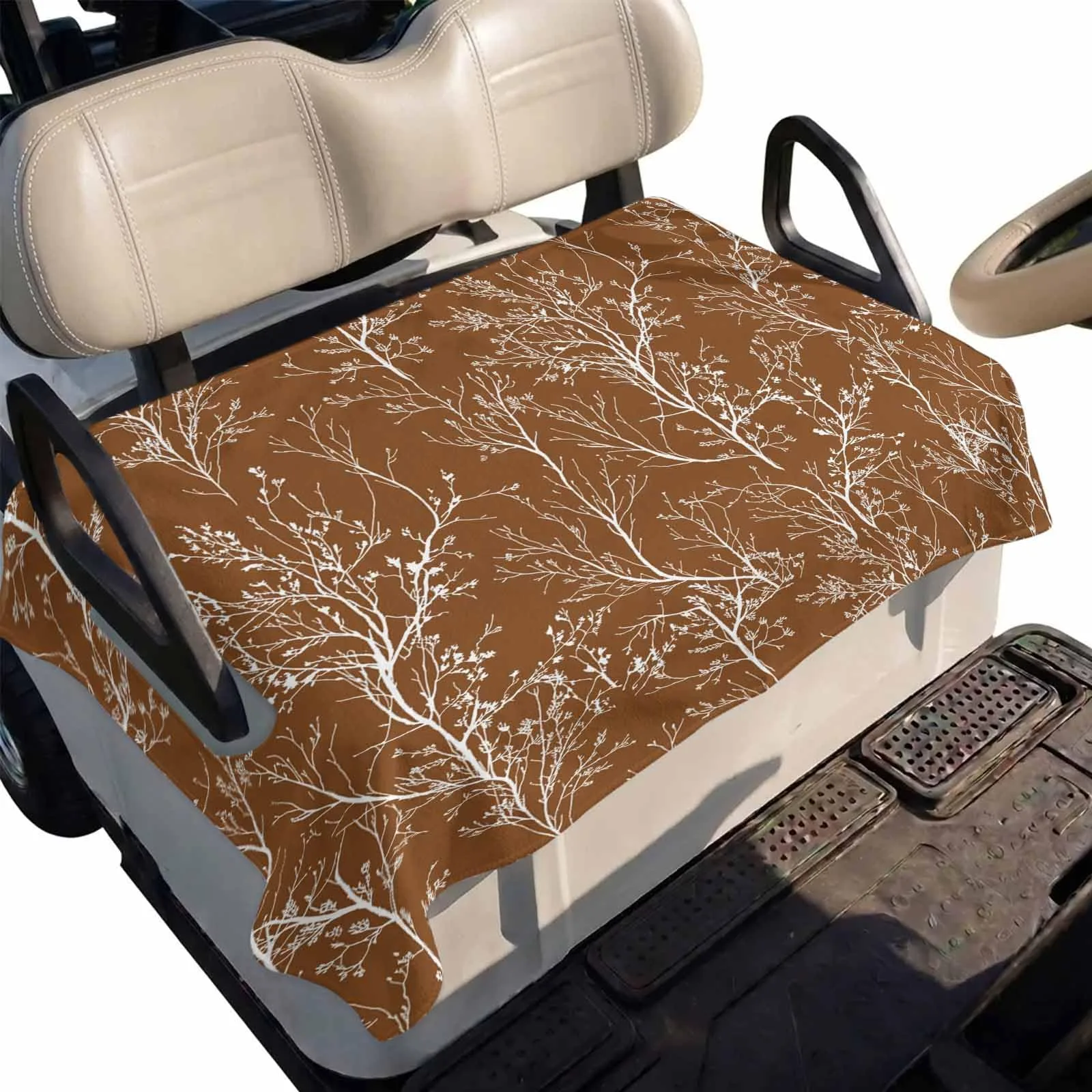DecorLovee Botanical Golf Cart Seat Cover, 51 x 31 in