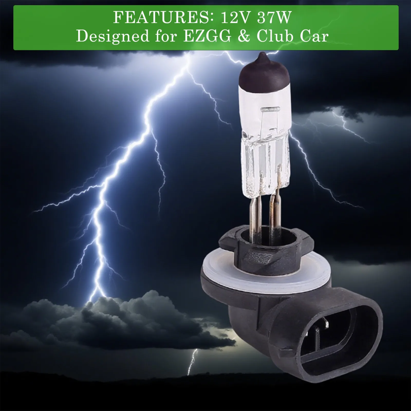 PXTHEU 12V/37W Golf Cart Halogen Headlight Bulbs image 2