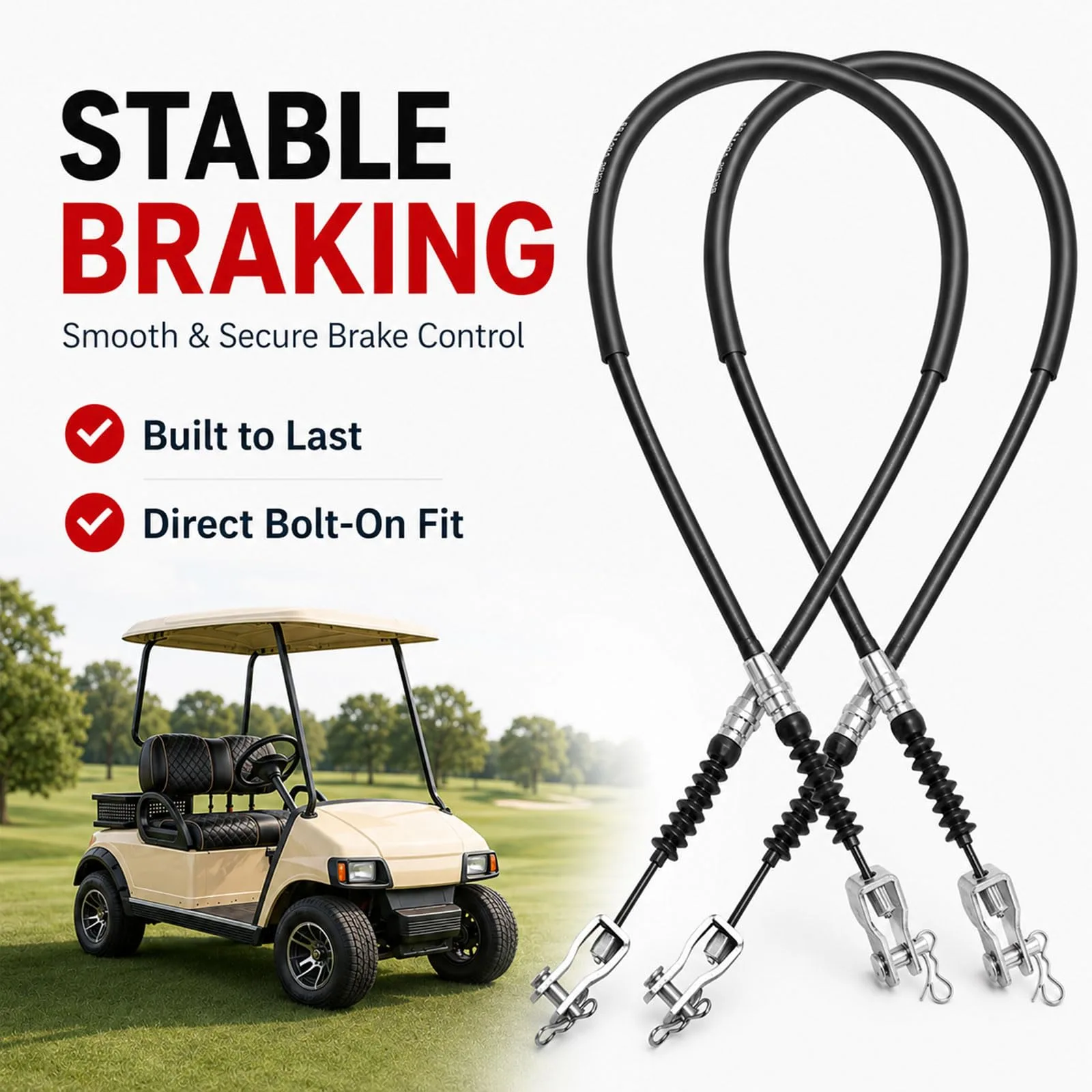 Roykaw Club Car DS Brake Cable Set RG-0036N image 2