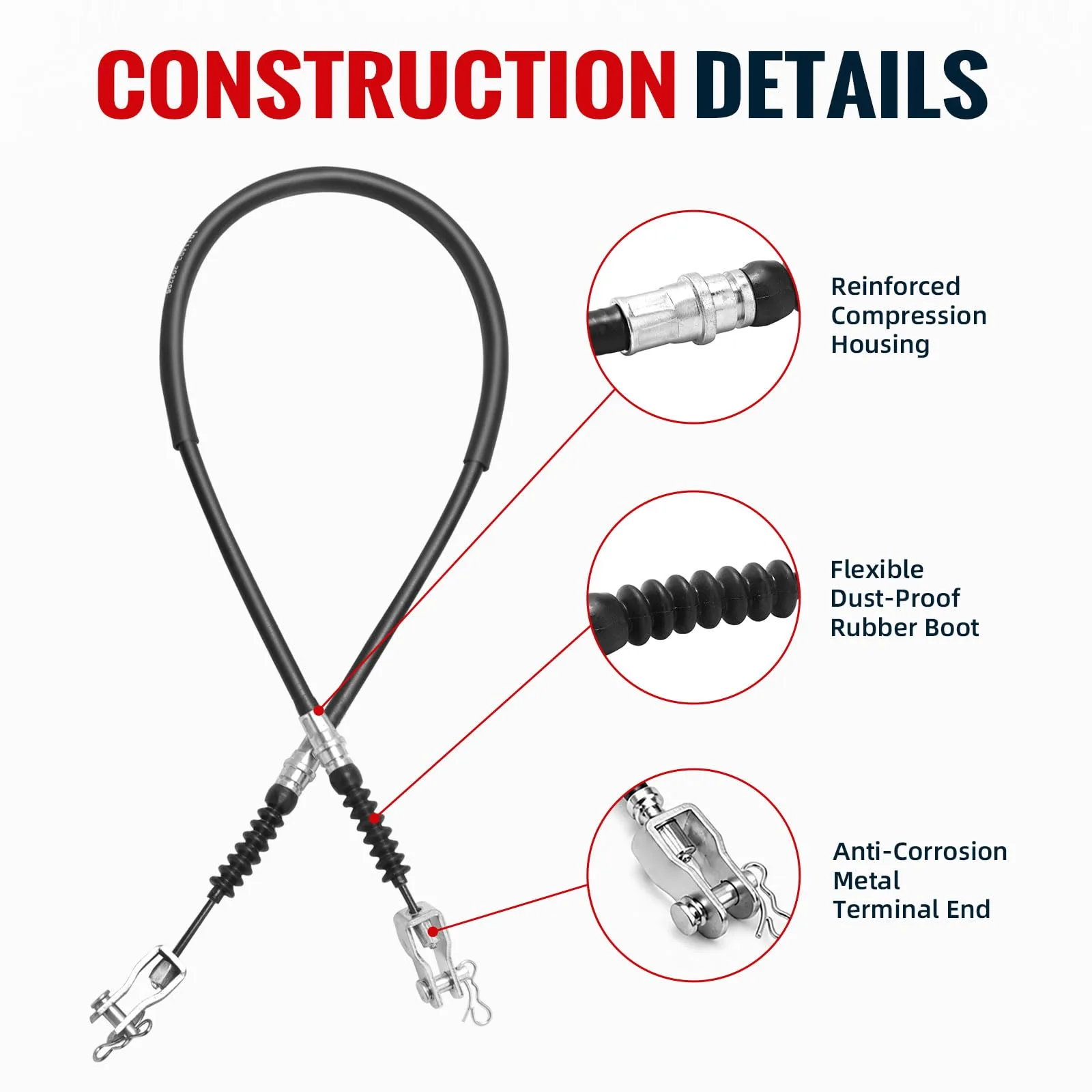 Roykaw Club Car DS Brake Cable Set RG-0036N image 3