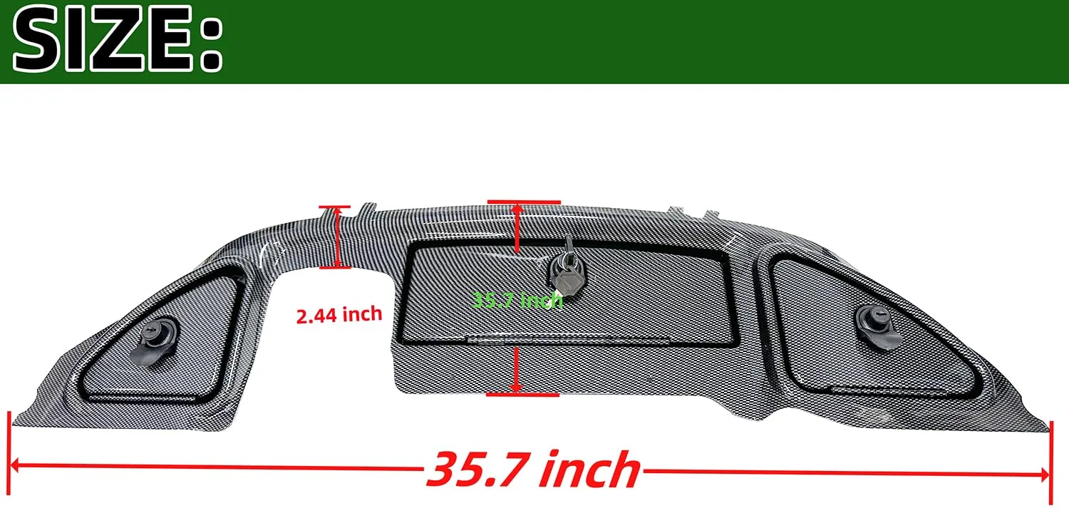 Dr.Acces Carbon Fiber Dashboard for Club Car Precedent image 3