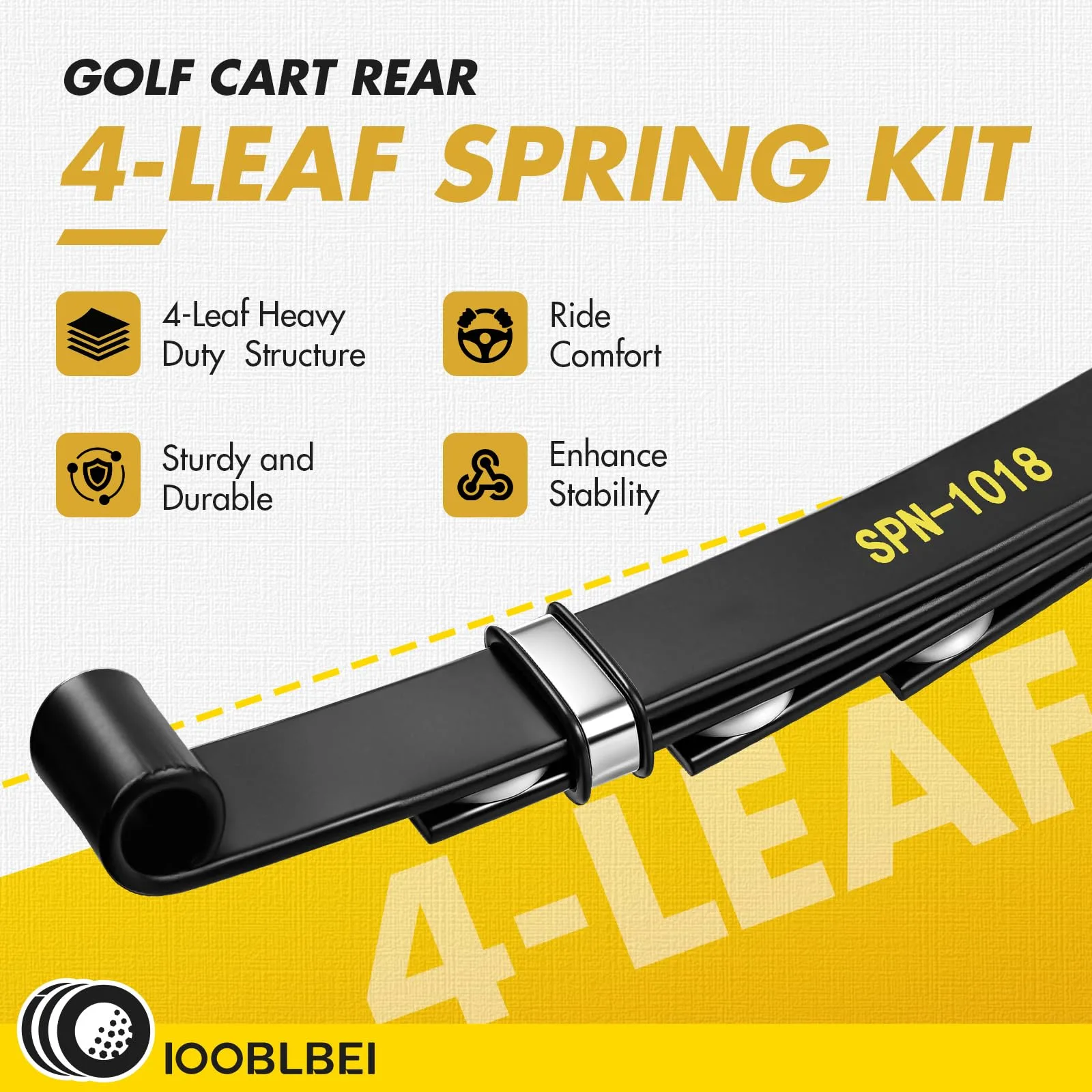 IOOBLBEI Rear 4-Leaf Spring Kit for E-Z-GO TXT image 2