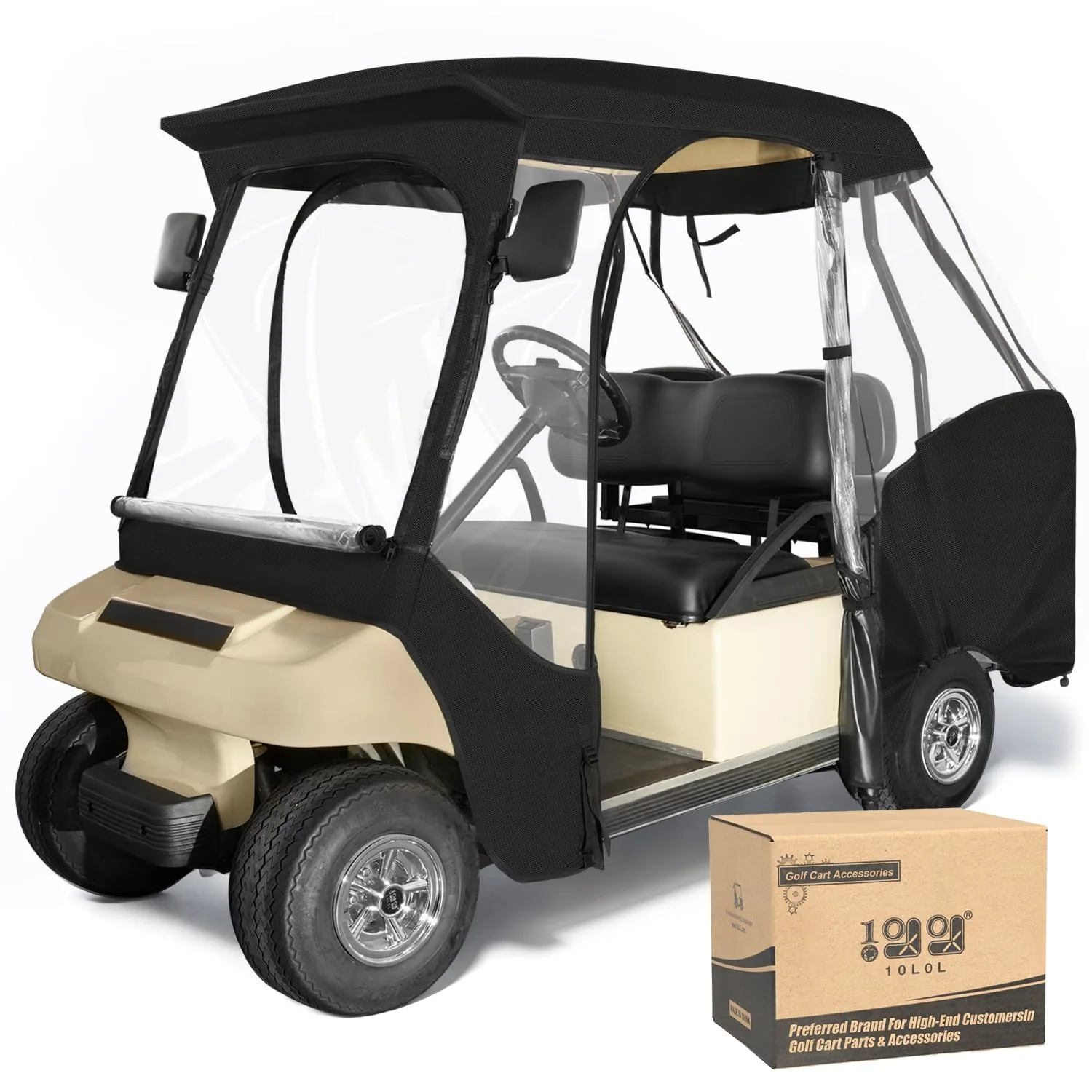 10L0L 4-Passenger Golf Cart Driving Enclosure image 2