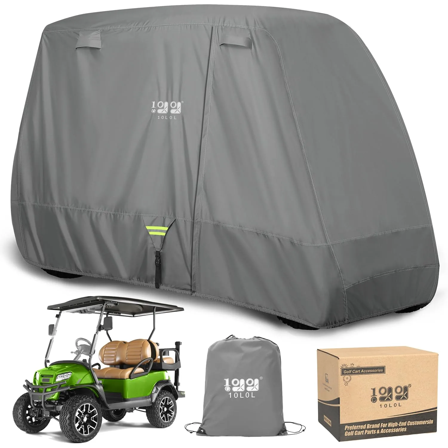 10L0L 4-Passenger Golf Cart Driving Enclosure image 3