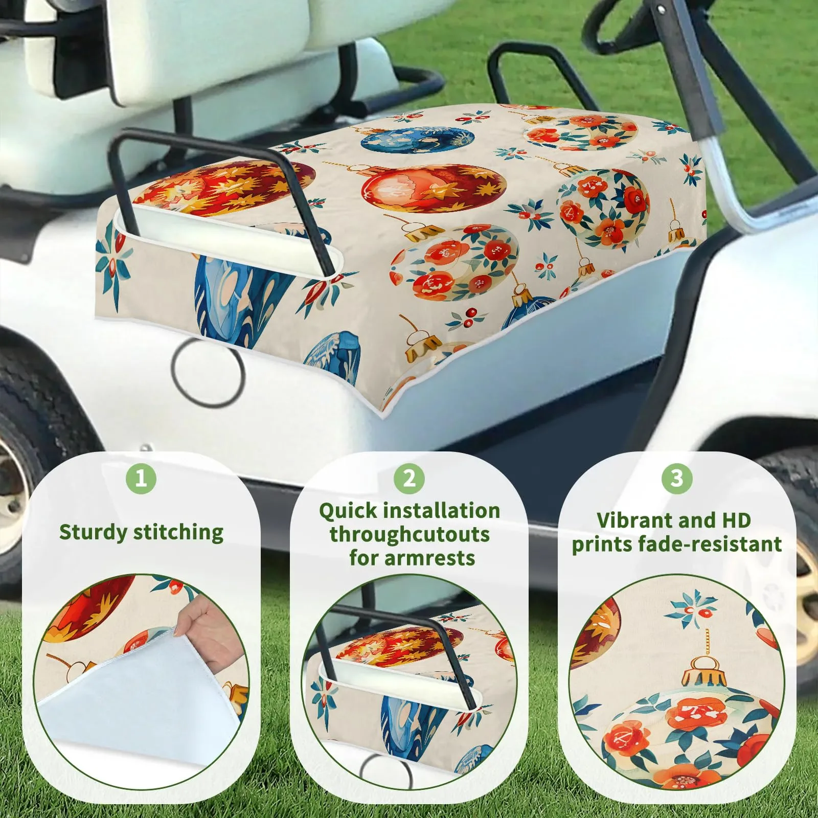 Tiveruda Golf Cart Seat Cover 51 x 31 Inches image 3
