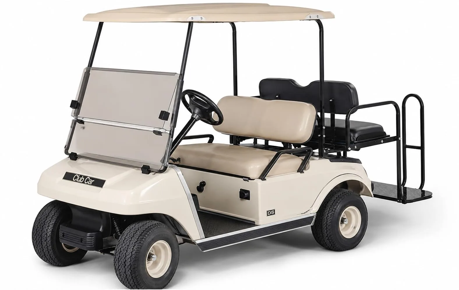 KUAFU BL1558 Club Car DS Rear Flip Seat Kit with Windshield image 2
