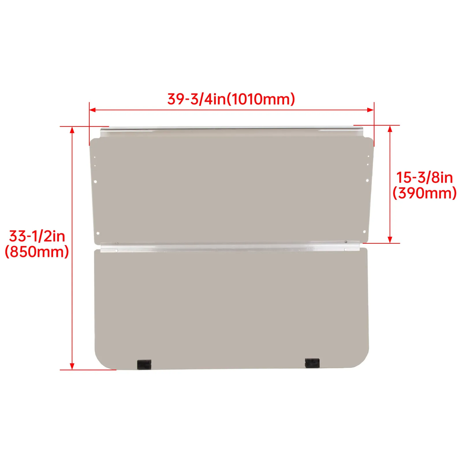KUAFU BL1558 Club Car DS Rear Flip Seat Kit with Windshield image 3