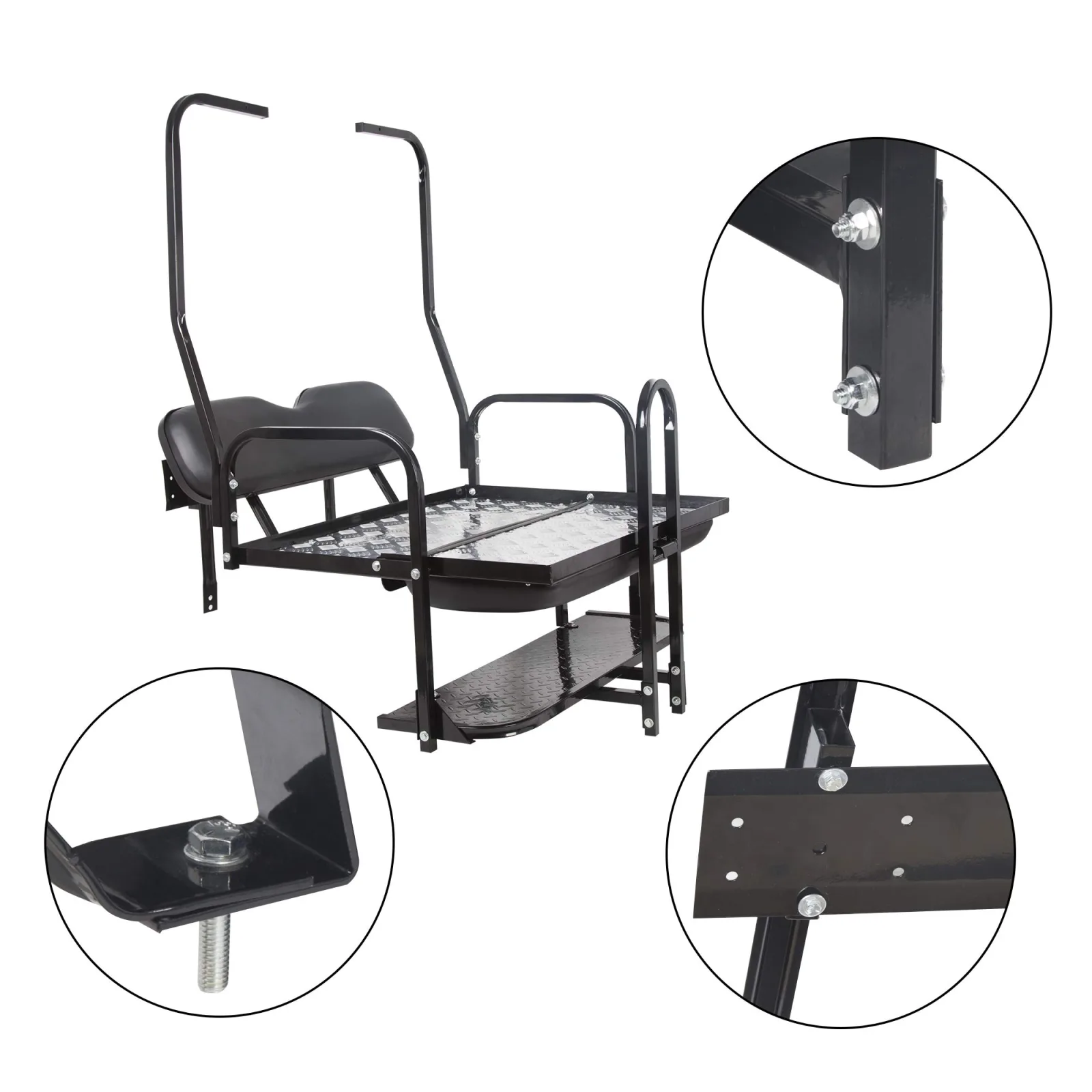 KUAFU BL1558 Club Car DS Rear Flip Seat Kit with Windshield image 4