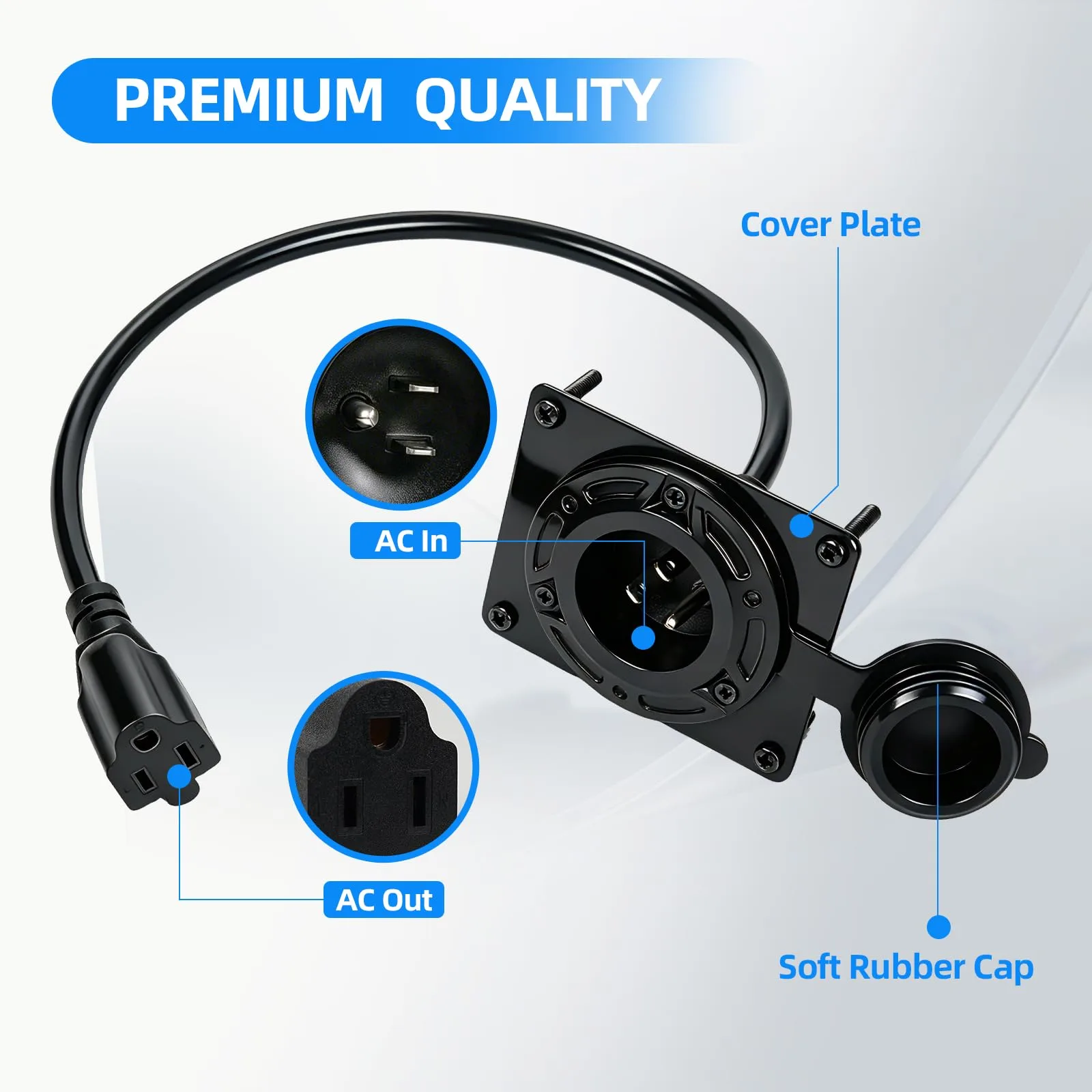 RUKANG Charger Port Cover Adapter for E-Z-GO TXT36 image 3