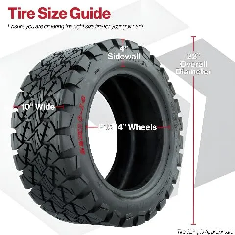 GTW 4-Inch Lift Tire & Wheel Package for Yamaha Drive2 image 3