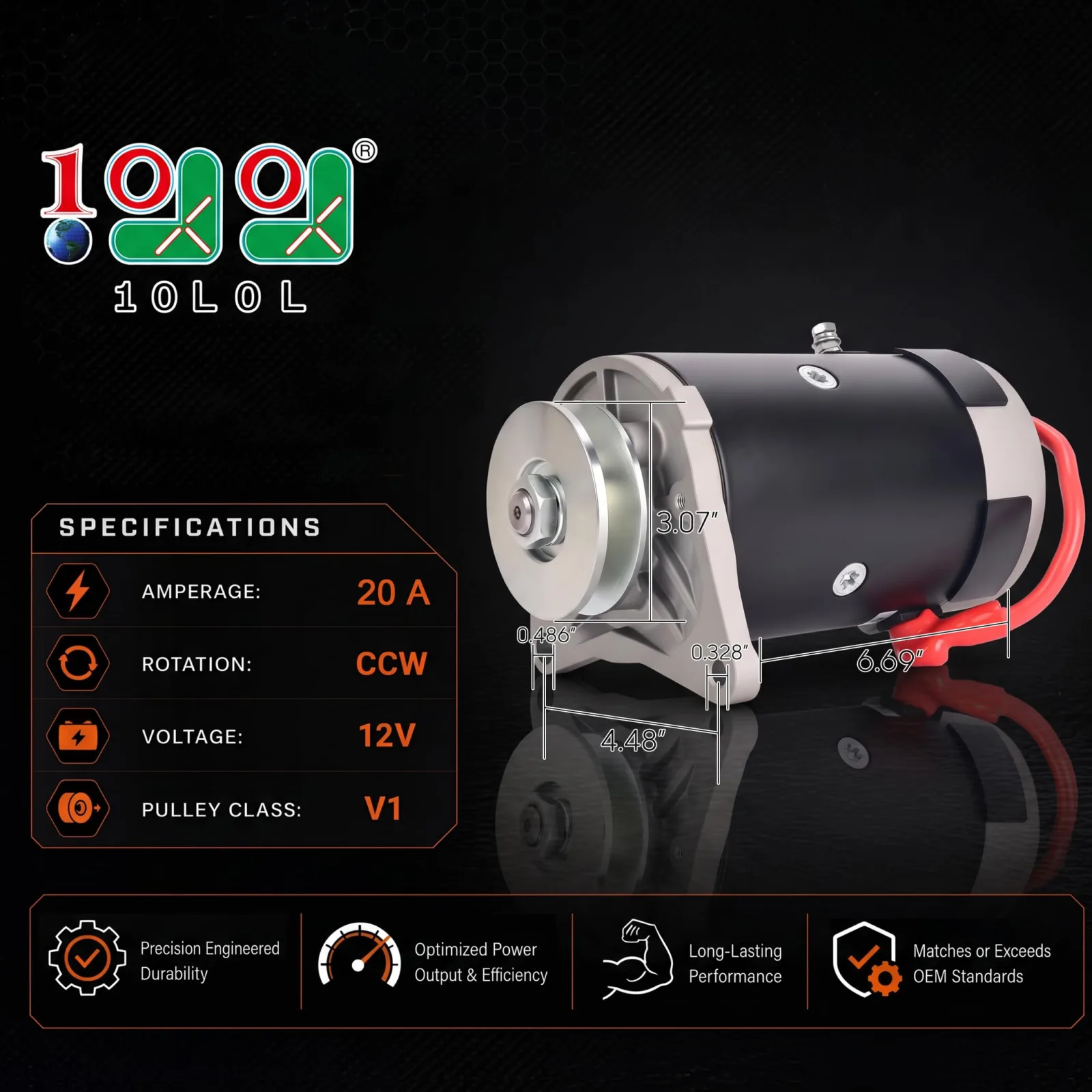10L0L Starter Generator for E-Z-G-O TXT 1993-2010 Gas image 3