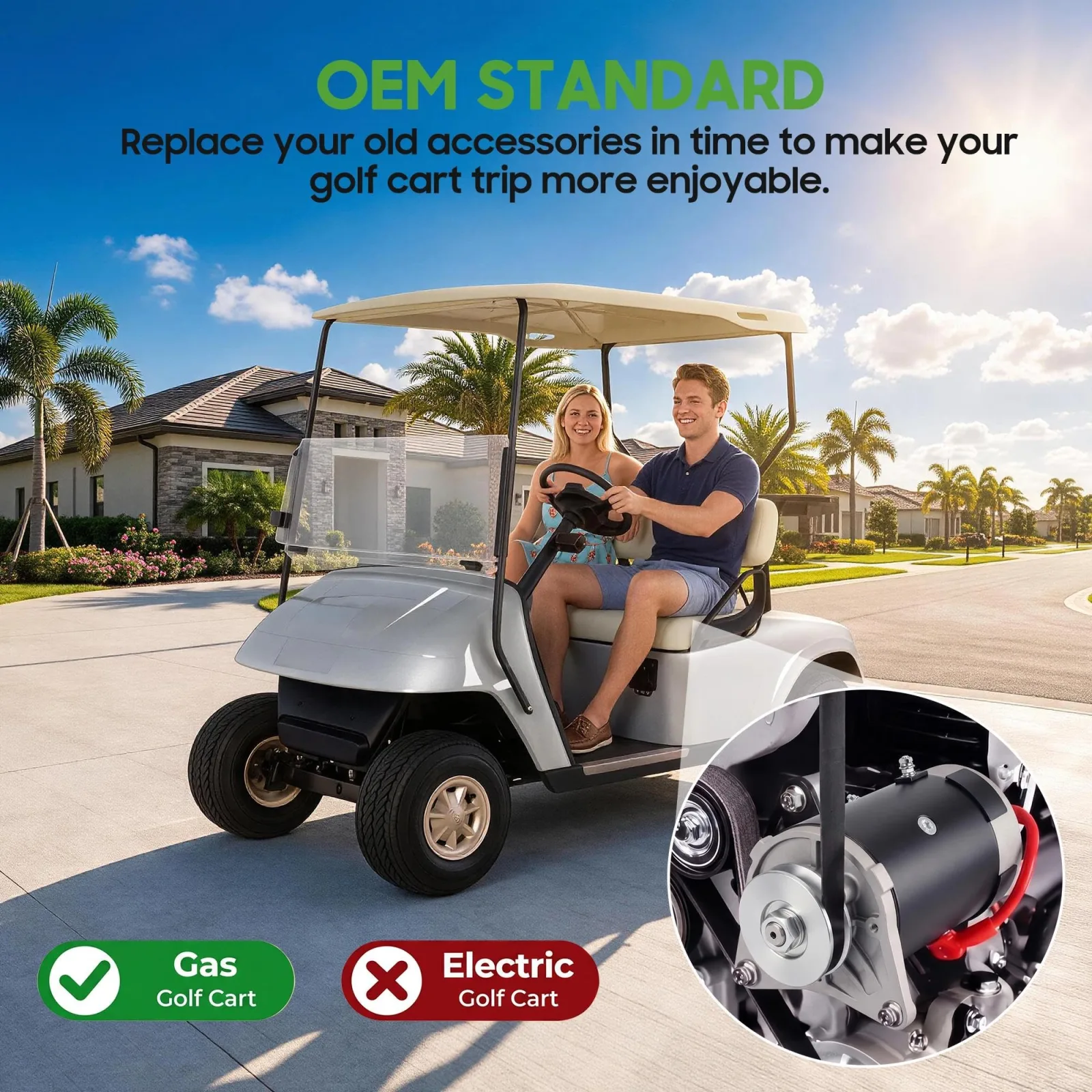 10L0L Starter Generator for E-Z-G-O TXT 1993-2010 Gas image 4