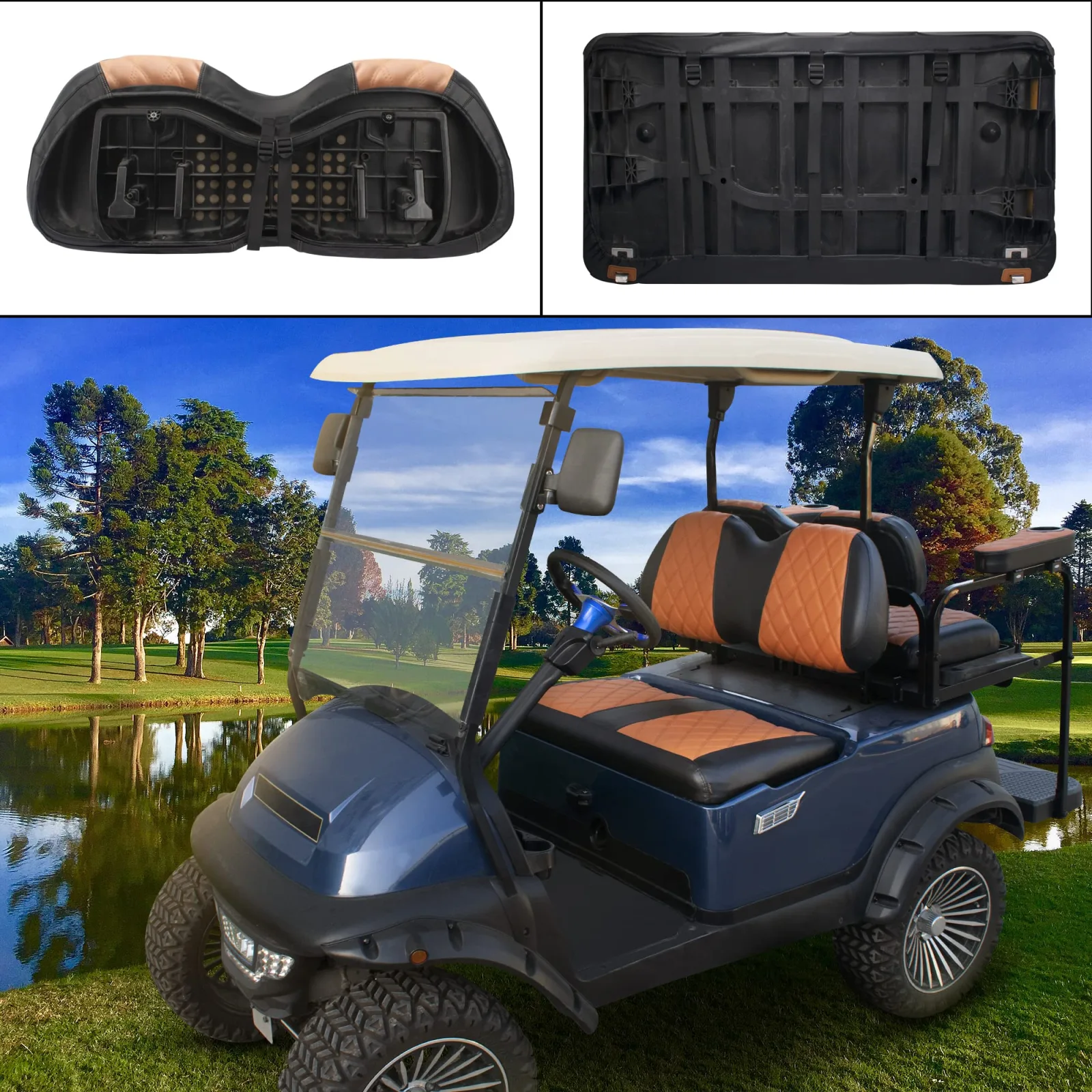 NOKINS Diamond Seat Covers for Club Car Precedent image 3